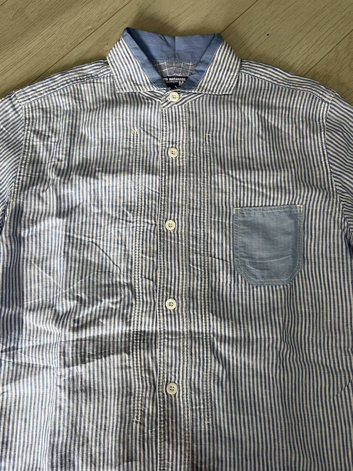 Comme des Garcons 💥Junya Watanabe💥 Comme des Garcons Man stripe shirt Size US S / EU 44-46 / 1 - 3 Thumbnail