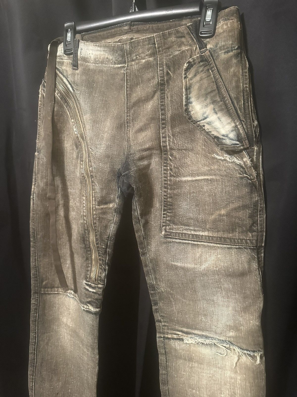Rick Owens × Rick Owens Drkshdw Rick Owens Double Layer Aircut Size US 30 / EU 46 - 2 Thumbnail