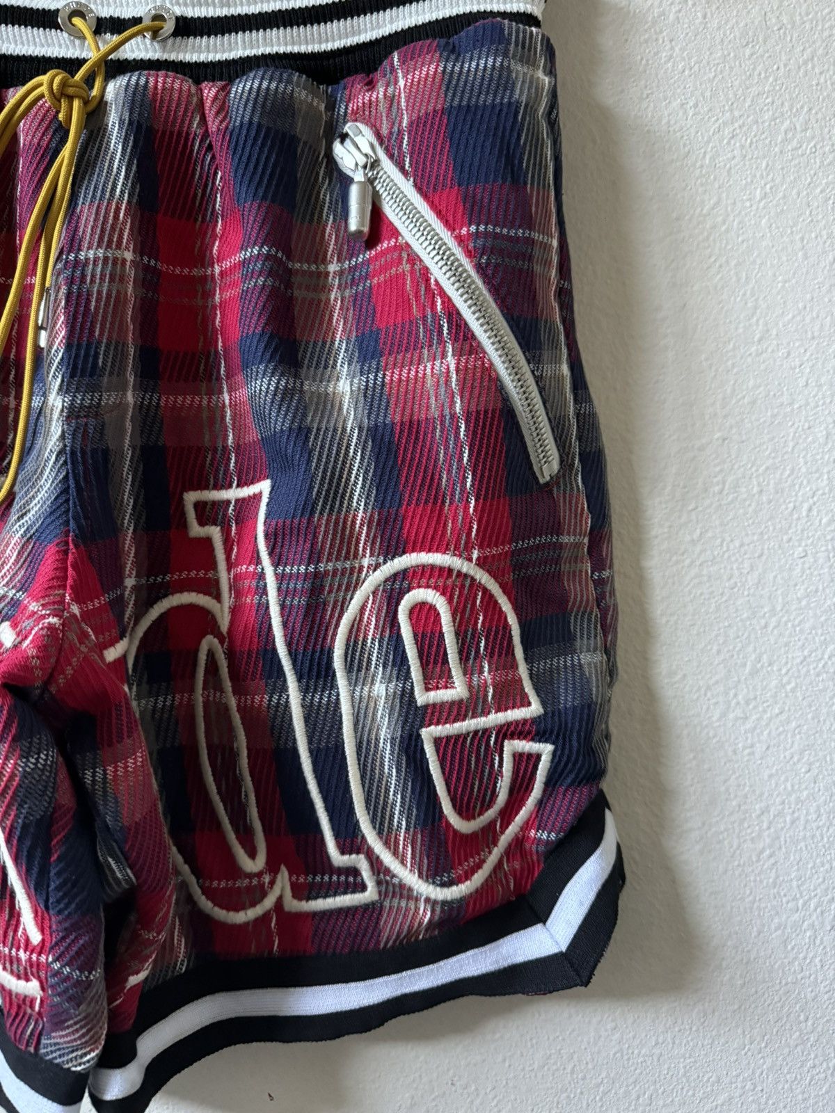 Rhude Rhude Plaid Embroidered Logo Shorts Size US 30 / EU 46 - 3 Thumbnail