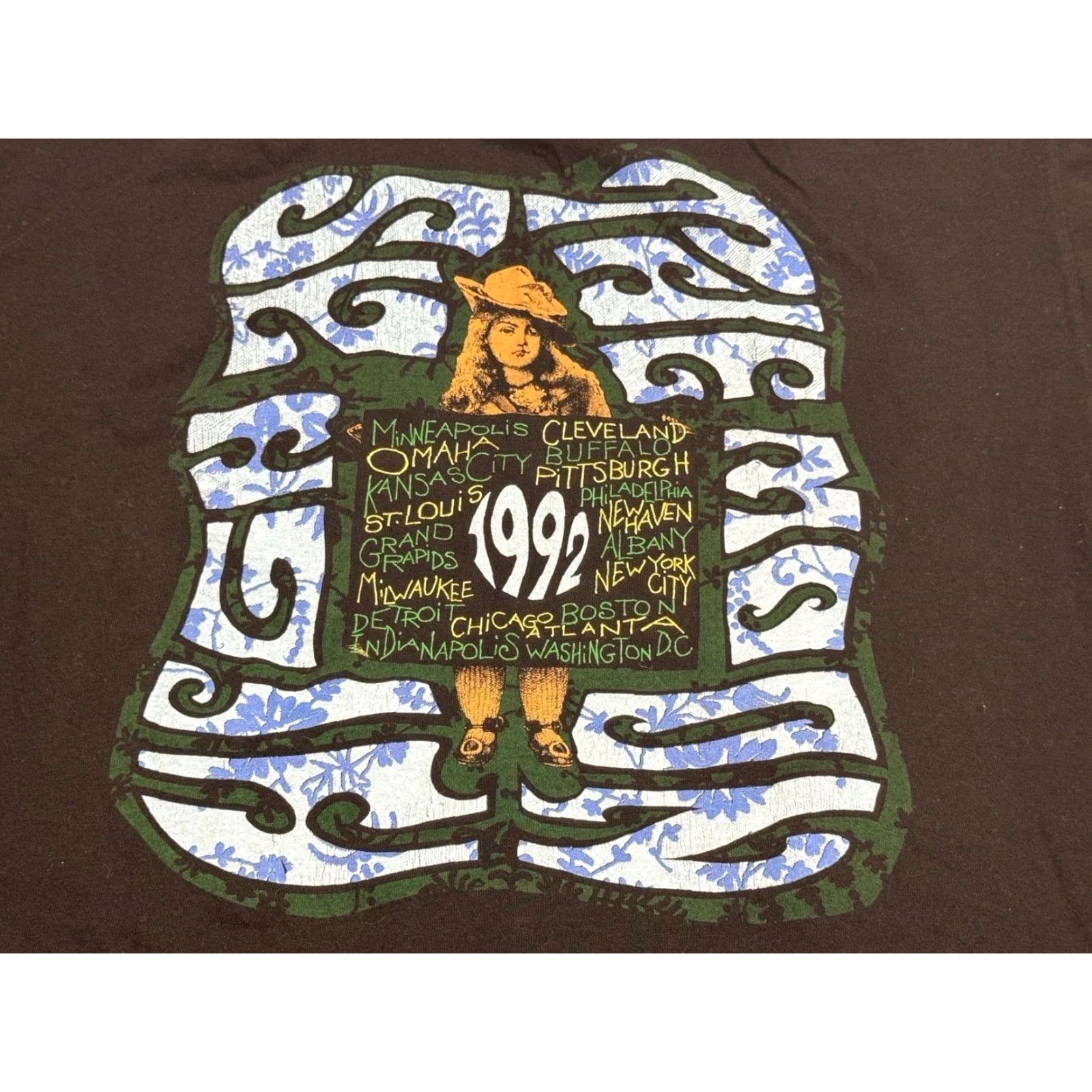 Vintage VINTAGE The Black Crowes High As The Moon Tour Tee Shirt XL Men Black Moon 1992 Concert Merch Size US XL / EU 56 / 4 - 7 Thumbnail