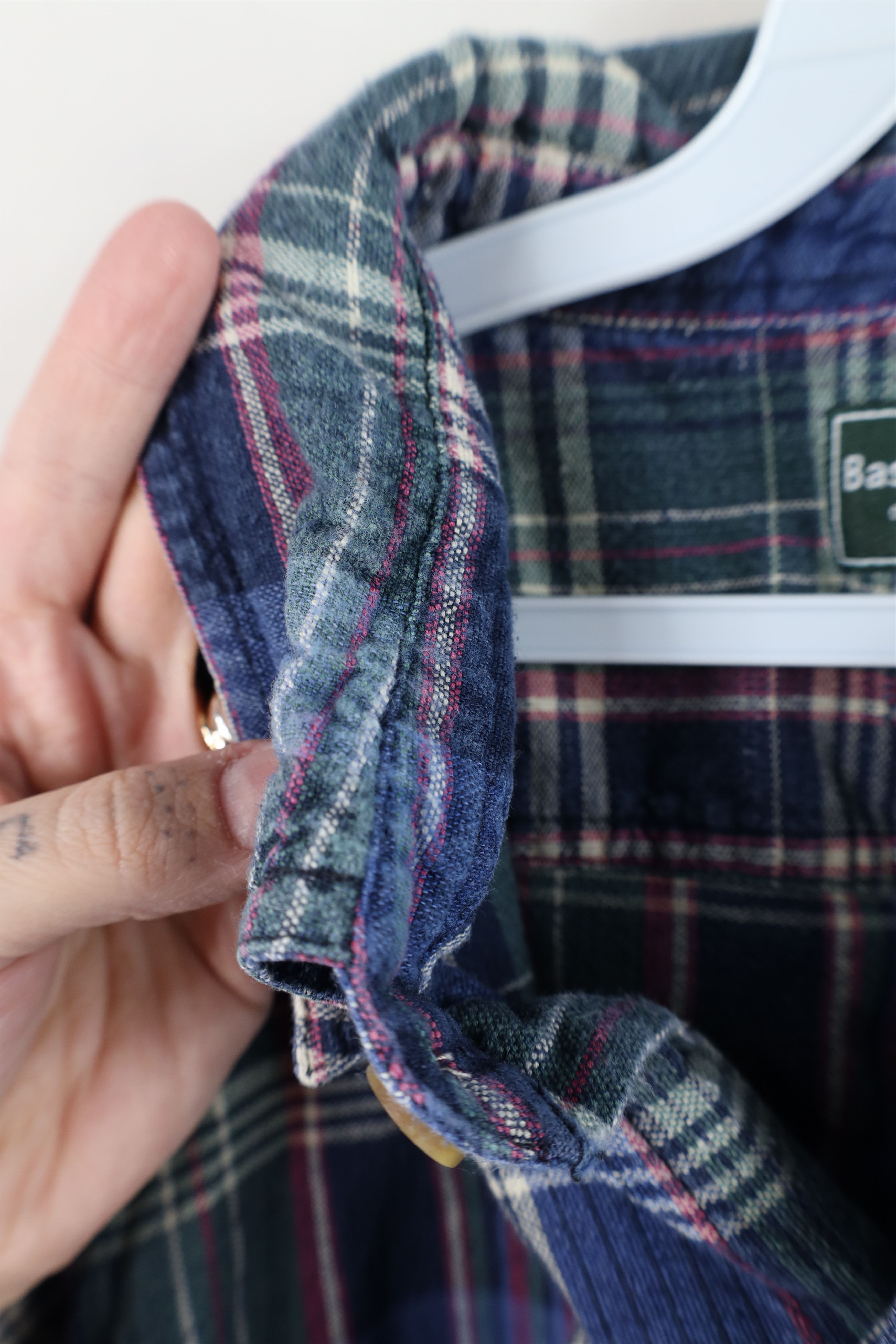 Vintage Vintage 90s Streetwear Weave Knit Button Down Shirt Plaid Size US XL / EU 56 / 4 - 6 Thumbnail