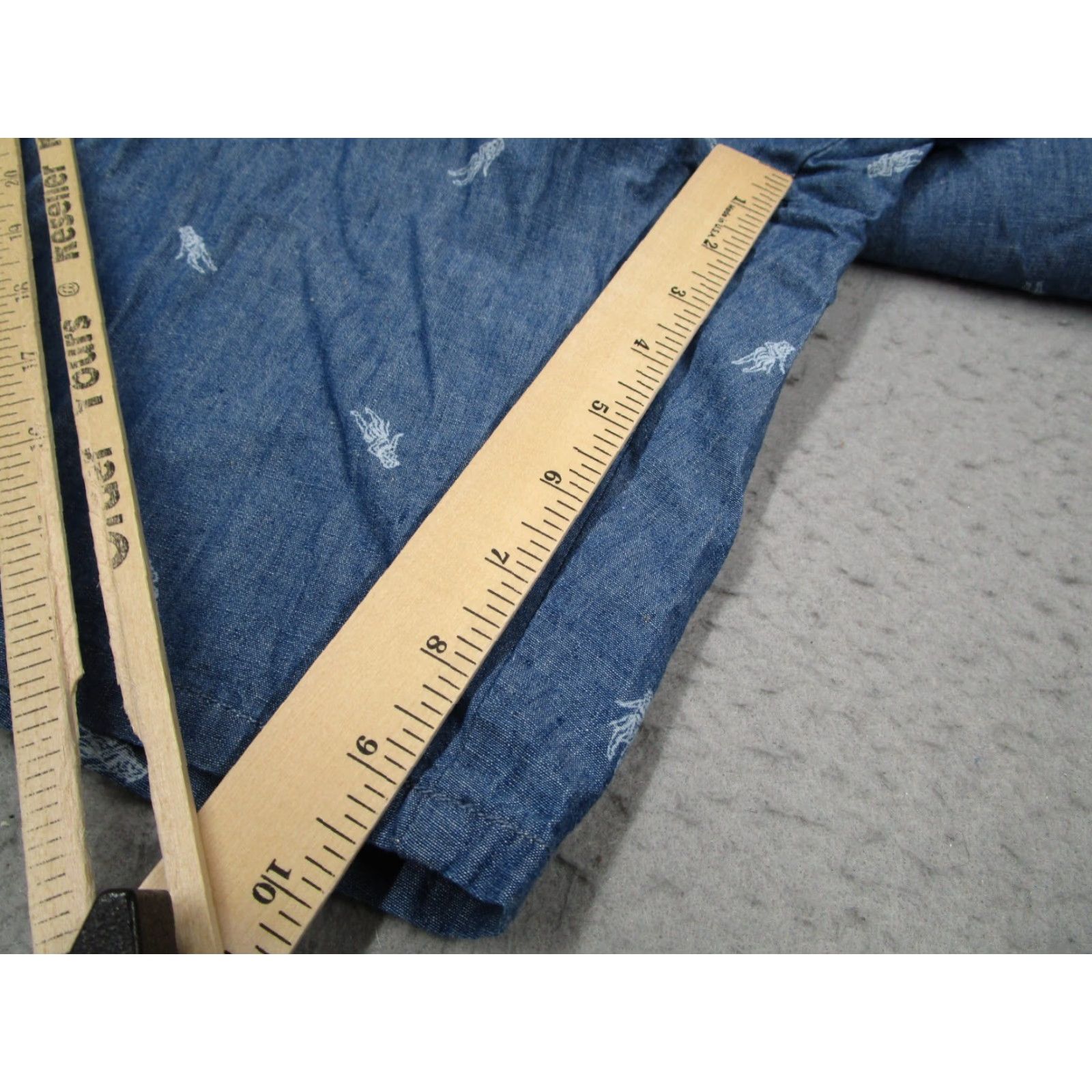 johnnie-O Johnnie-O Men's 36 Blue Chambray Hula Girl Golf Shorts 9" Casual Travel Size US 36 / EU 52 - 5 Thumbnail