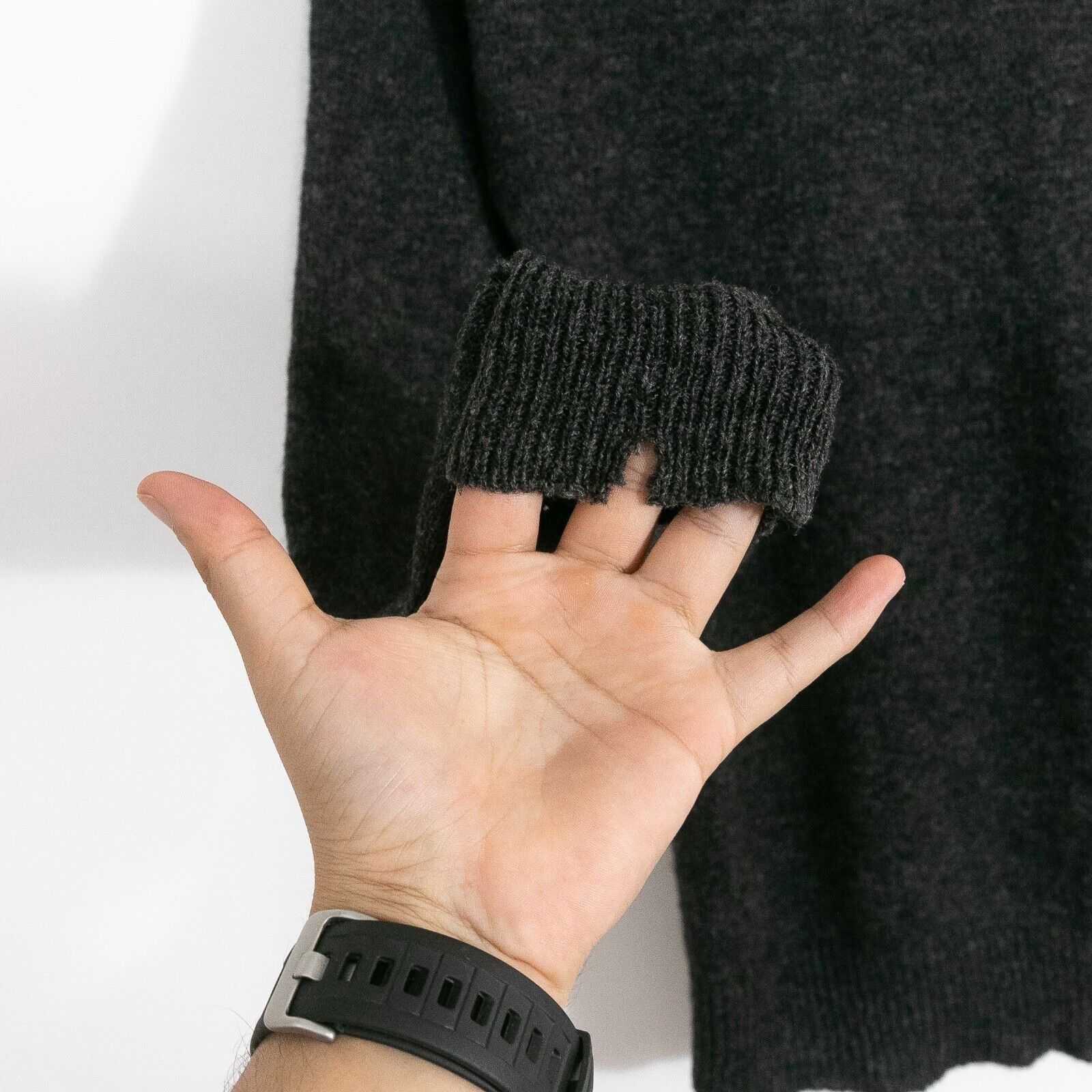 Vintage Vintage 70s Campus Wool V Neck Sweater Medium - Gray Preppy Size US M / EU 48-50 / 2 - 7 Thumbnail