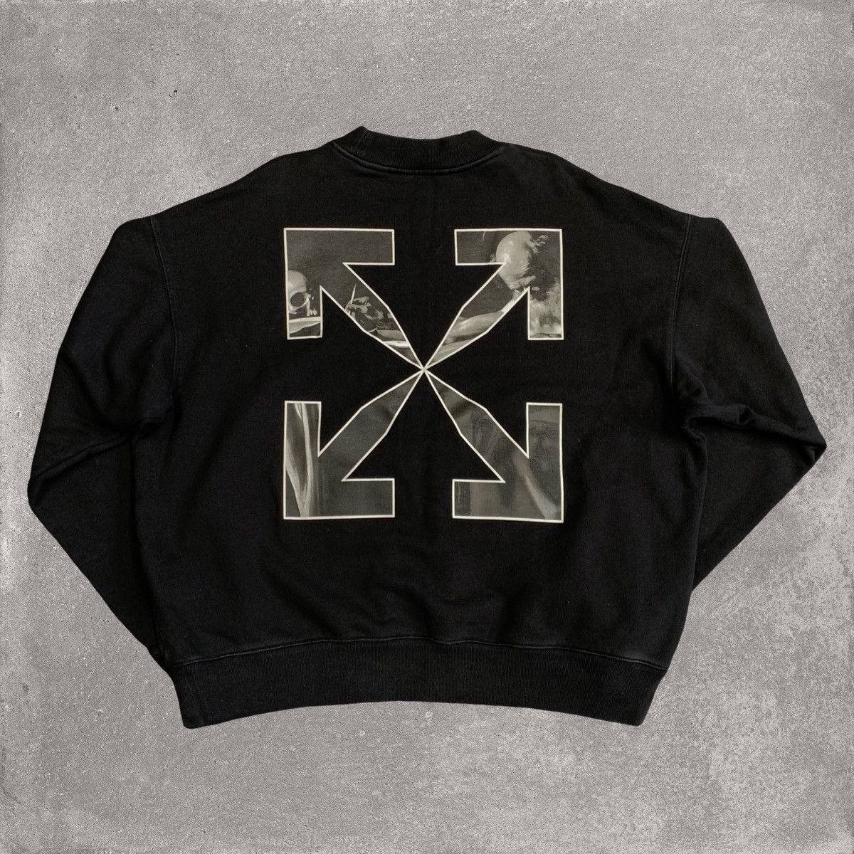 Off-White Off White XL Caravaggio Arrows Black Sweater Sweatshirt Size US XL / EU 56 / 4 - 1 Thumbnail