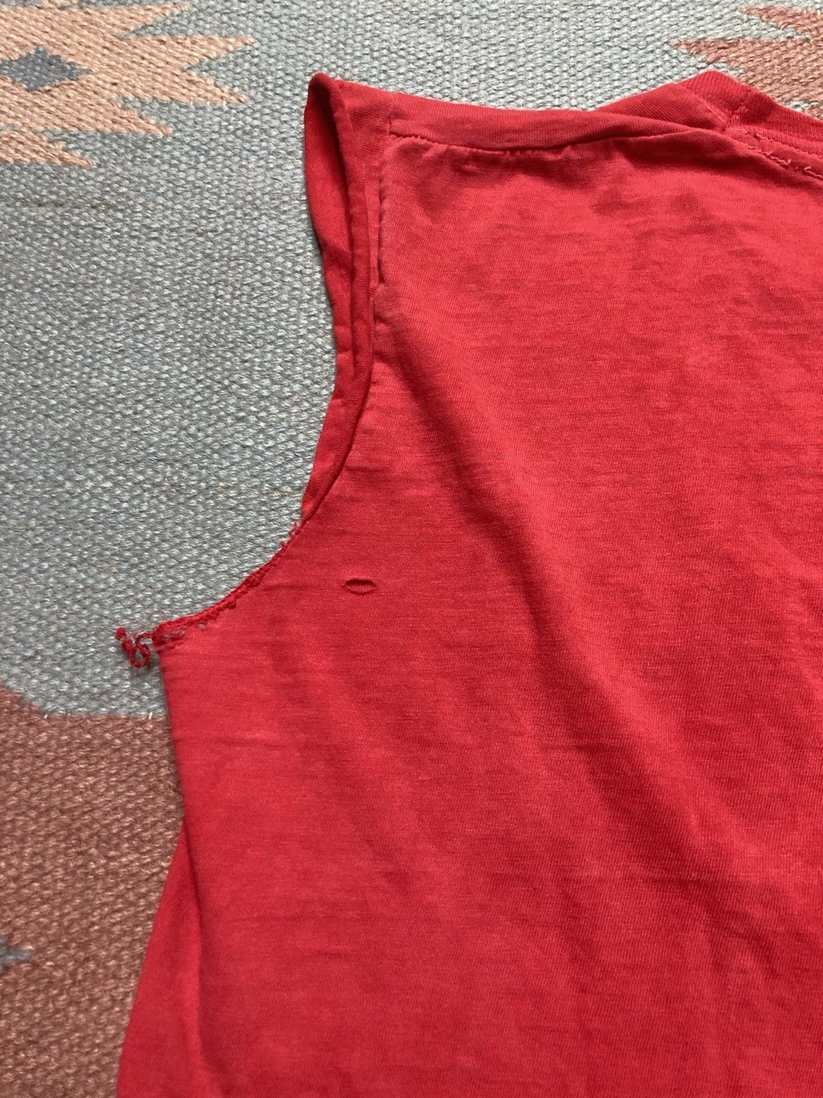 Vintage 70s tank top pocket t shirt fruit loom distressed cotton M Size US M / EU 48-50 / 2 - 9 Thumbnail