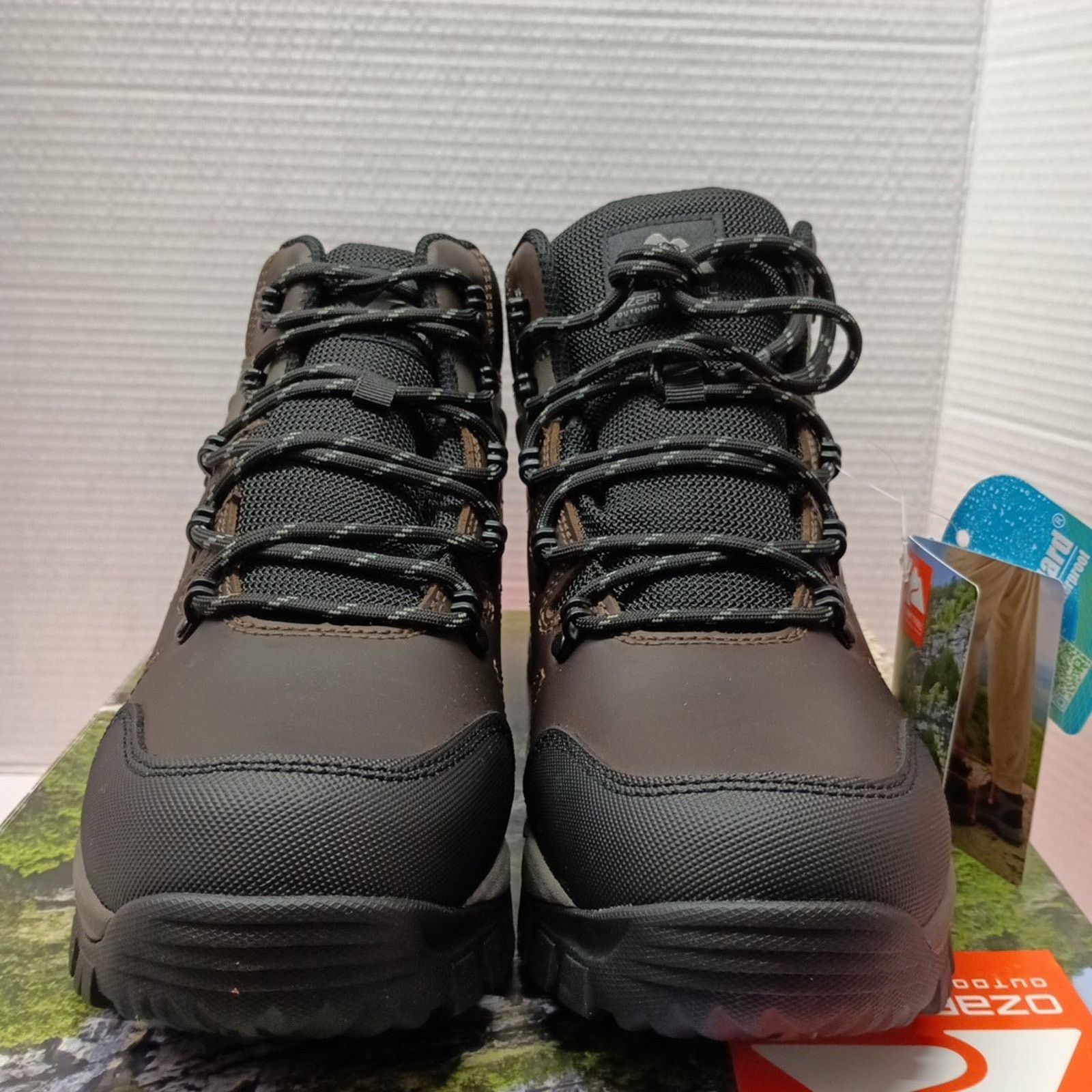 Other Ozark Trail Men's Hikers Leather Boots Meadows 2.0 Size 9.5 Size US 9.5 / EU 42-43 - 2 Thumbnail