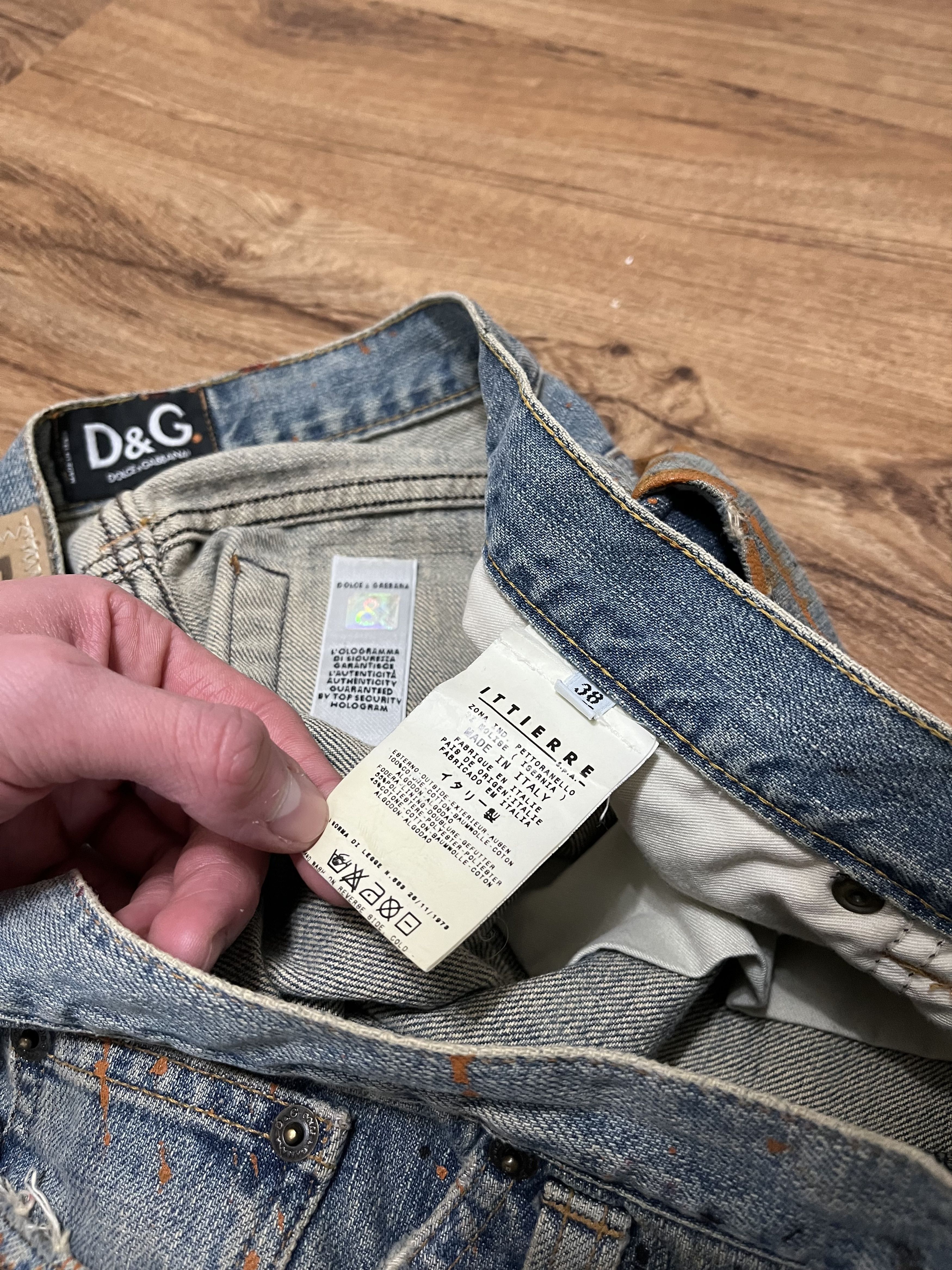Dolce & Gabbana Vintage Dolce & Gabbana Bootcut Paint Splatter Jeans Size US 35 - 7 Thumbnail