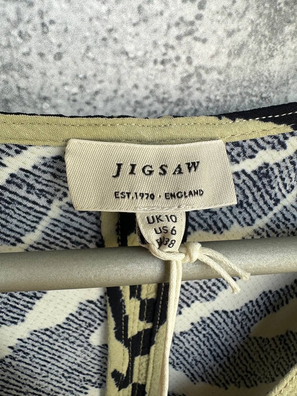 Jigsaw NWT Jigsaw Zebra Ikat Maxi Dress Khaki Women's Size UK 10 Size M / US 6-8 / IT 42-44 - 13 Thumbnail
