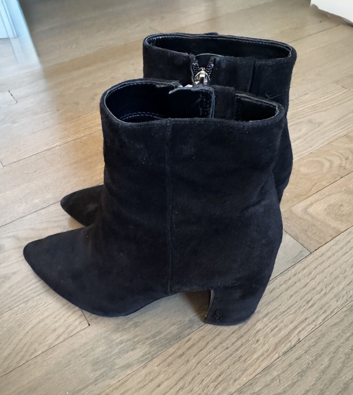 Sam Edelman Sam Edelman Suede boots Pointy Hilty Ankle Block Black 6.5 Size US 6.5 / IT 36.5 - 9 Thumbnail