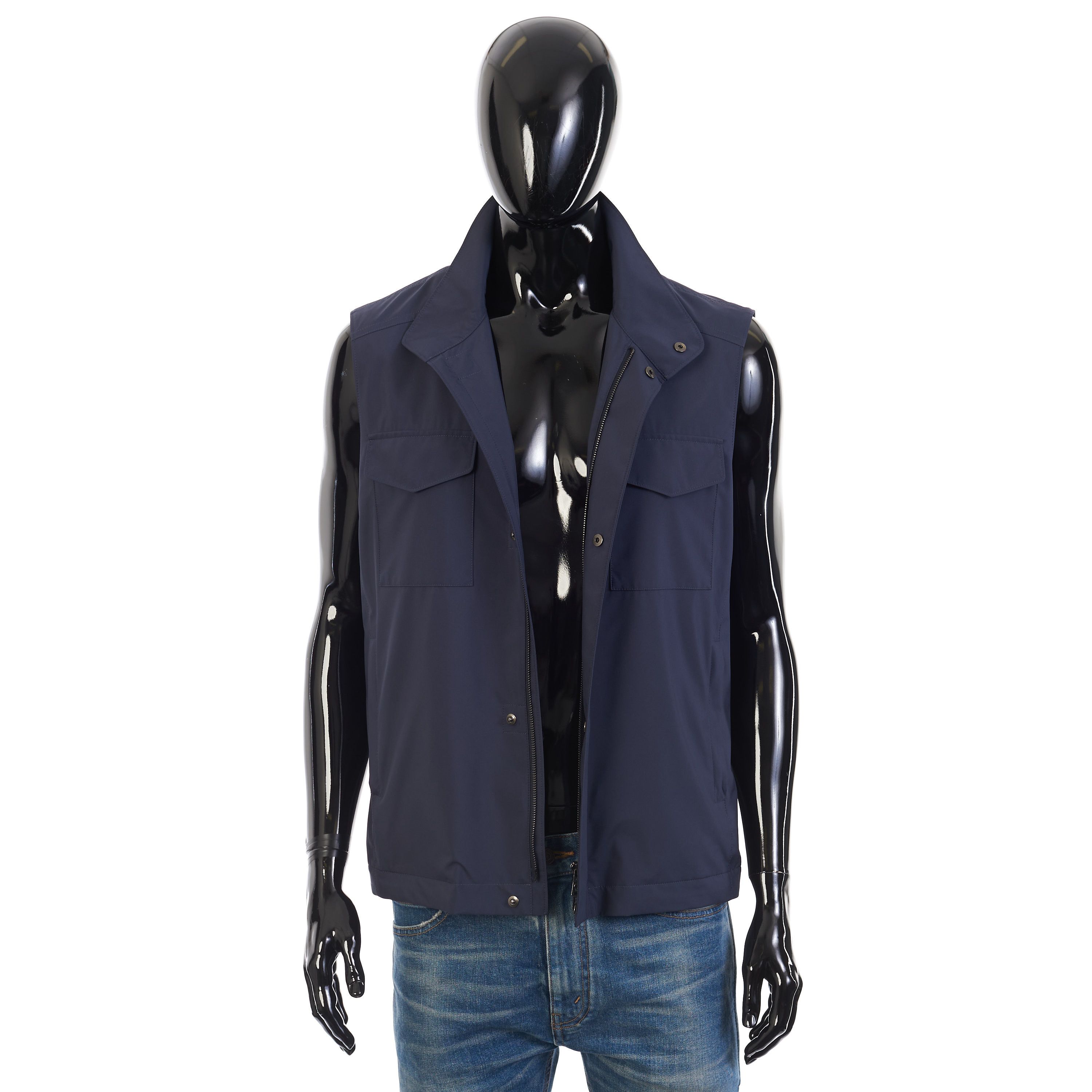 Loro Piana Navy Blue Windmate Traveller Vest - Cashmere Lining Size US S / EU 44-46 / 1 - 7 Thumbnail
