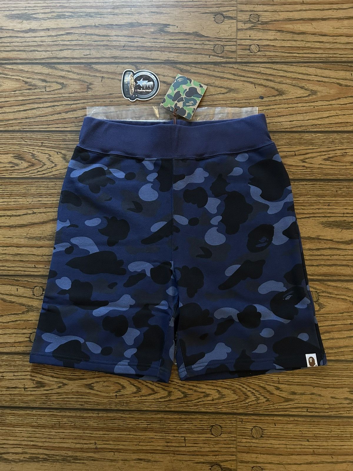 Bape NEW Bape Navy Camo Sweat Shorts Size US 36 / EU 52 - 1 Thumbnail