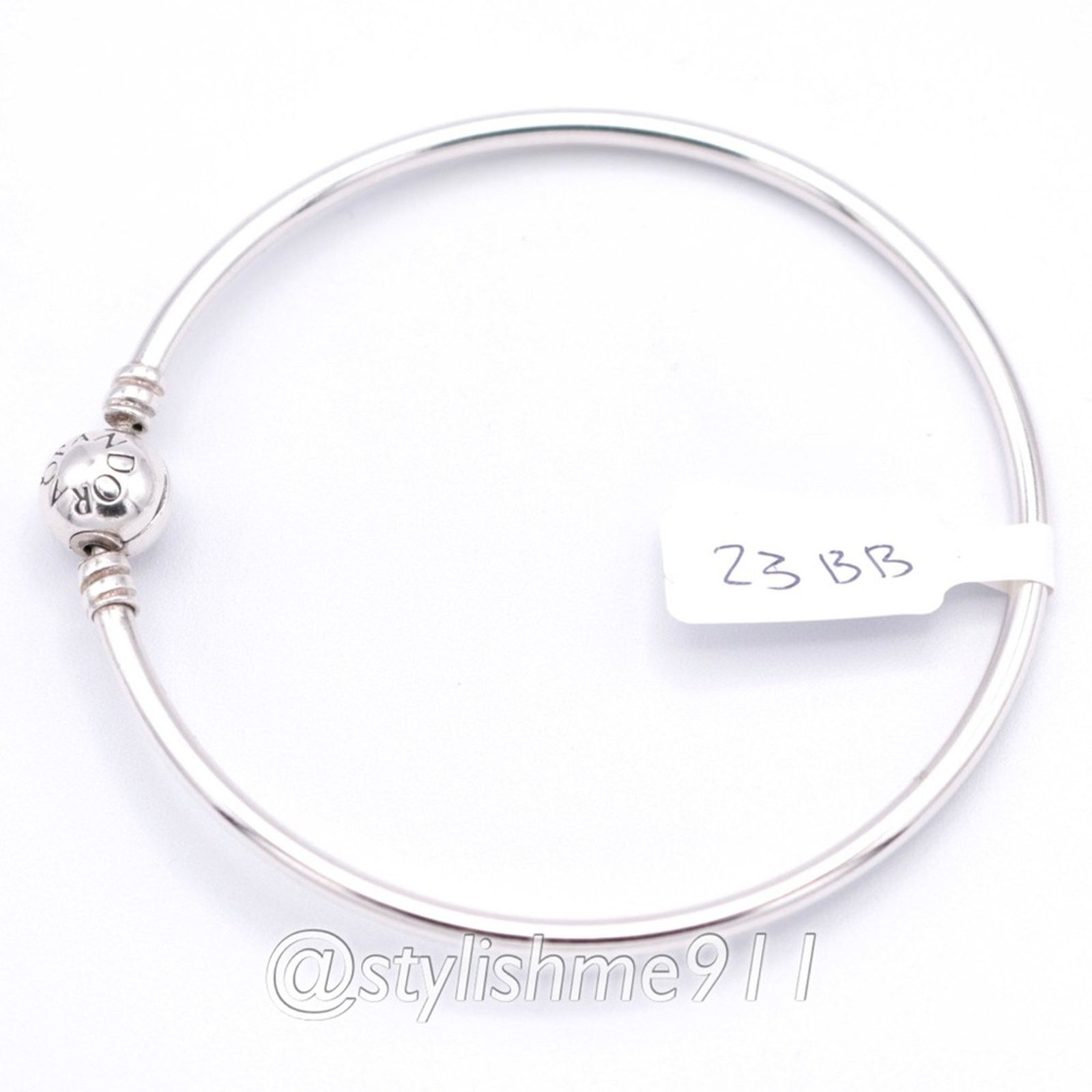 pandora Authentic PANDORA Bangle Bracelet with Pandora Clasp Size ONE SIZE - 9 Thumbnail