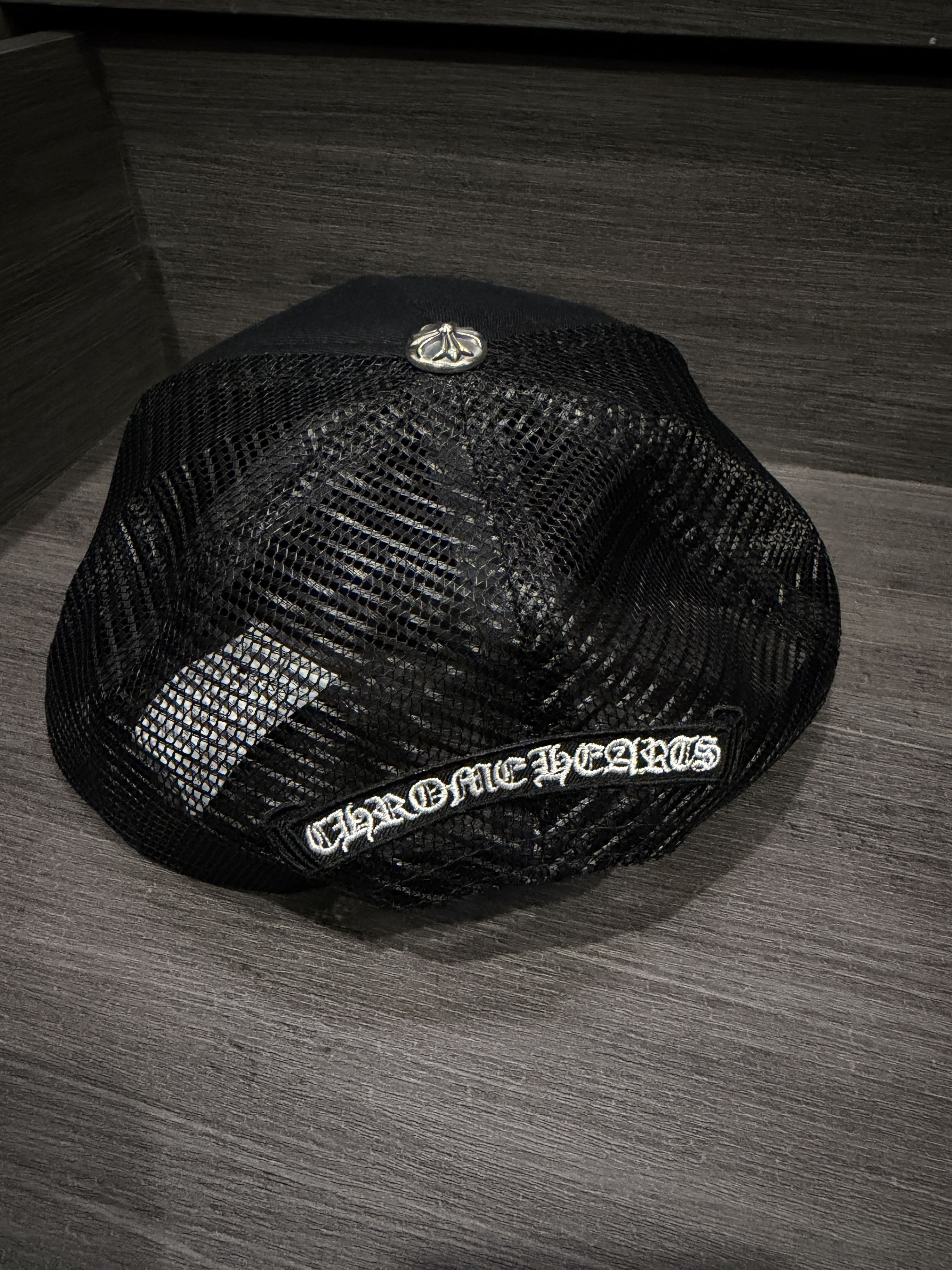 Chrome Hearts 3 patch cross black/white trucker Size ONE SIZE - 3 Thumbnail