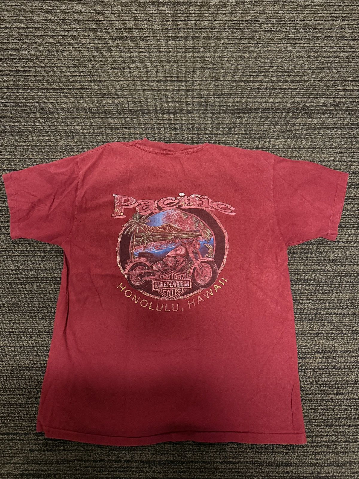 Vintage Faded 90s Harley Davidson Made in USA Tee Size US L / EU 52-54 / 3 - 2 Thumbnail