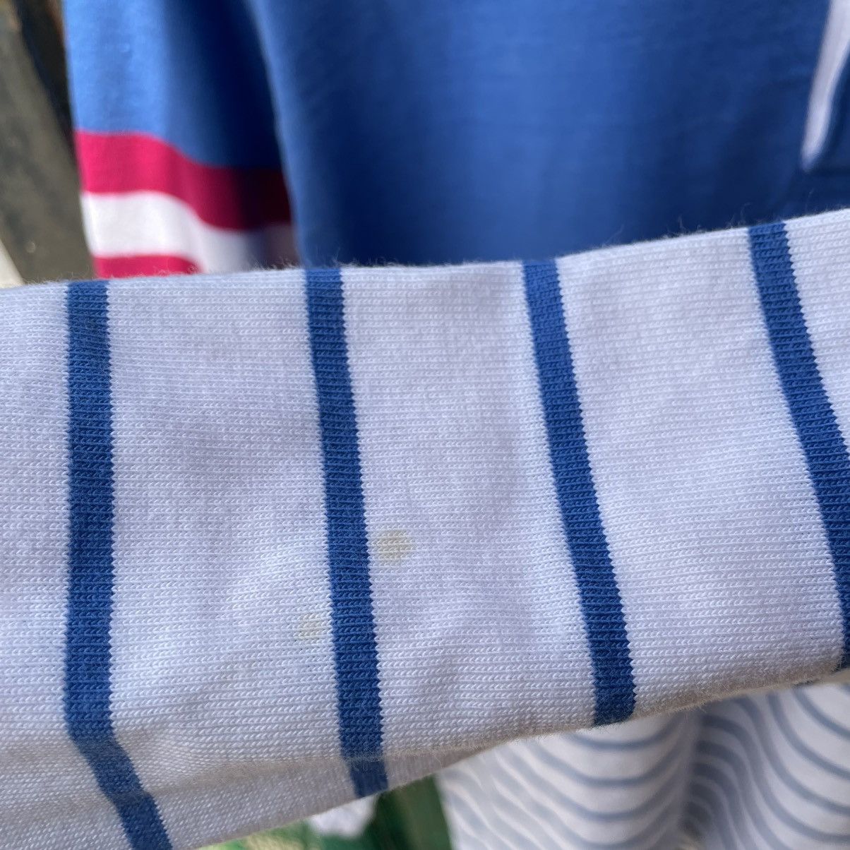 Vintage 🔥Vintage 90s Sea Palms By Hartwell Stripes Polo Rugby Shirts Size US L / EU 52-54 / 3 - 9 Thumbnail