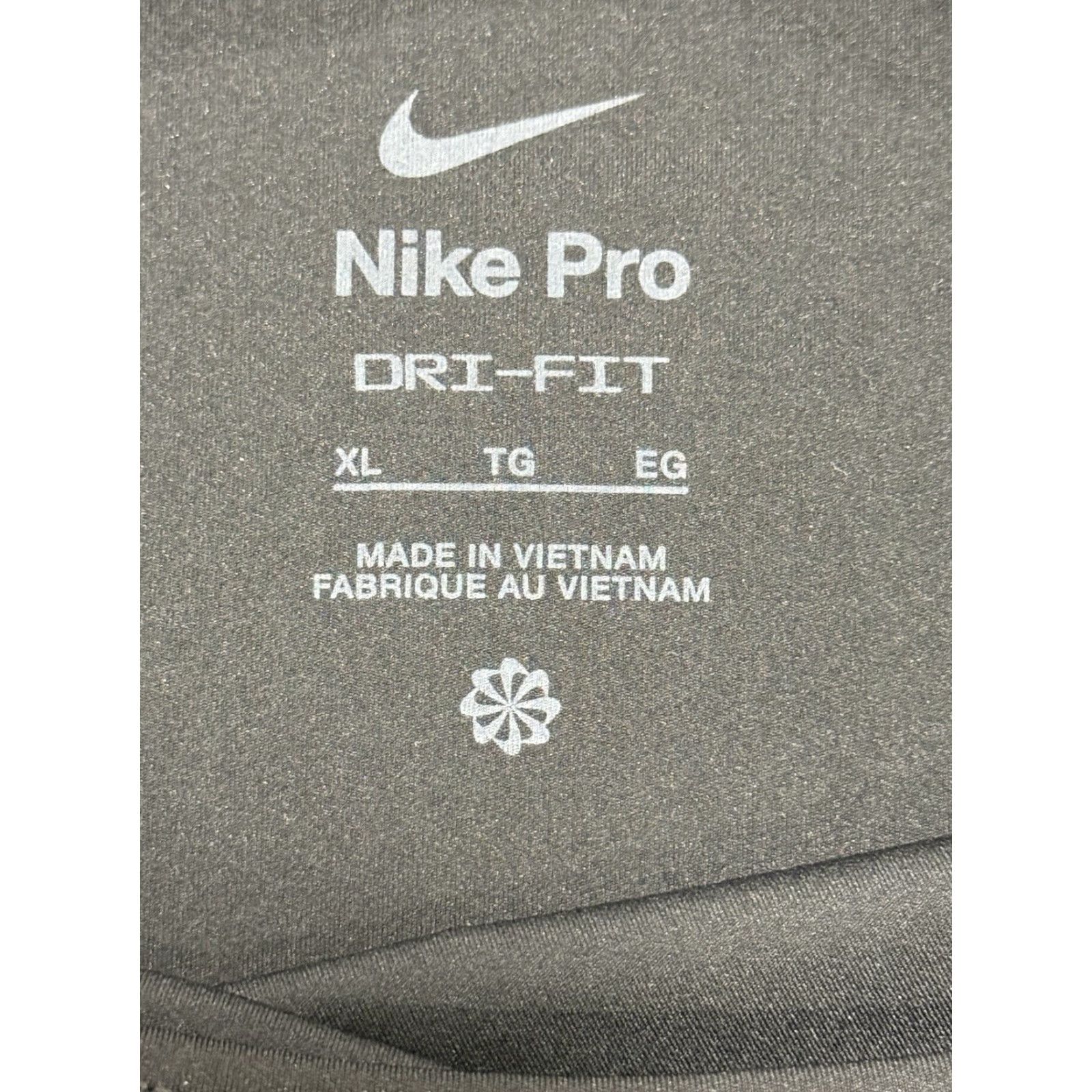Nike Nike Pro Dri-FIT Cropped T-Shirt Women XL Black Short Sleeve Crew Neck Activewear Shirt Size XL / US 12-14 / IT 48-50 - 5 Thumbnail