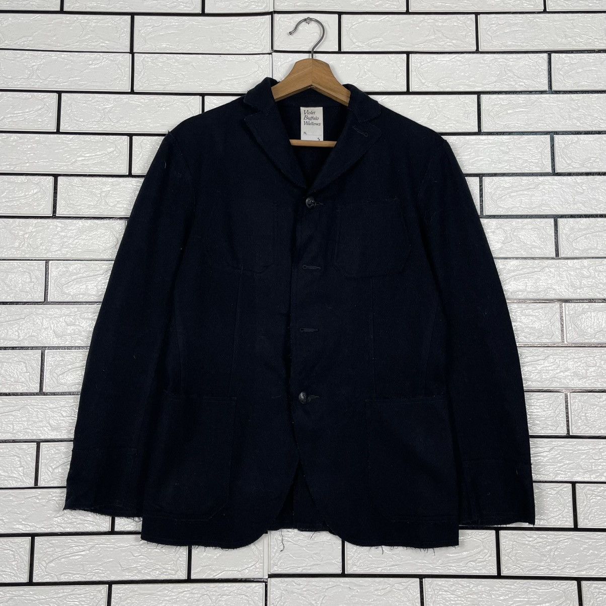 Japanese Brand Violet Buffalo Wallows Wool Jacket Size US S / EU 44-46 / 1 - 1 Thumbnail