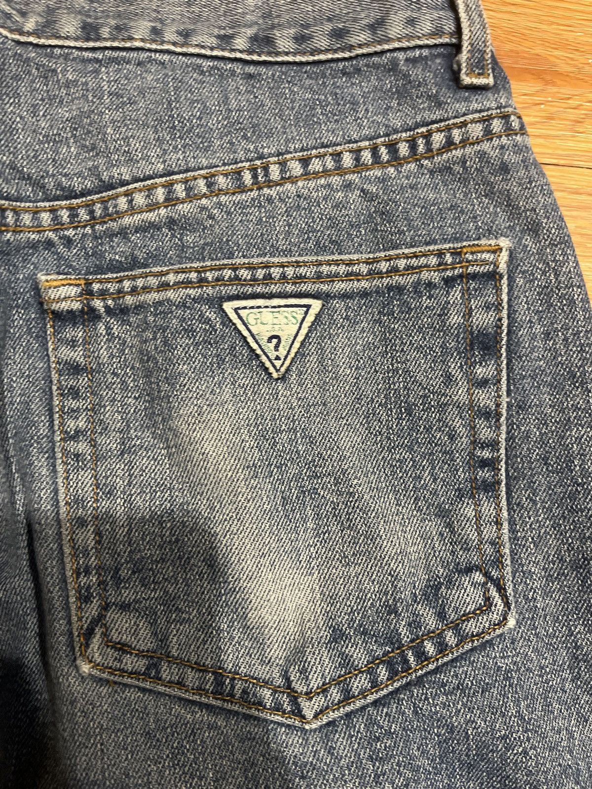 Guess vintage 90’s blue guess jeans Size US 31 - 3 Thumbnail