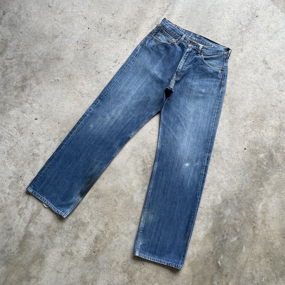 Levi's W30x32 Vintage Levis 504 Loose Jean Faded Denim Pants Baggy Size US 30 / EU 46 - 2 Thumbnail