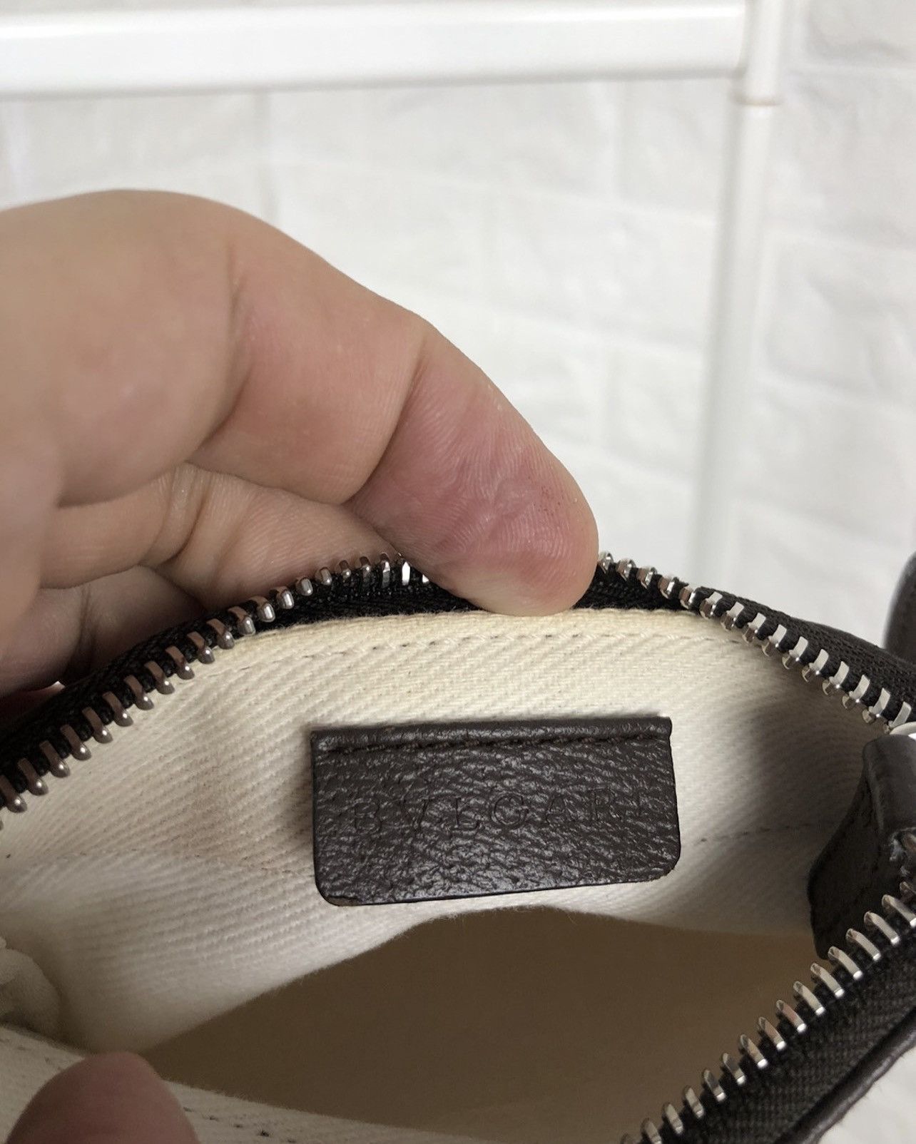 Bvlgari Bvlgari Logomania 22588 Women's Canvas Shoulder Bag Beige Size ONE SIZE - 11 Thumbnail