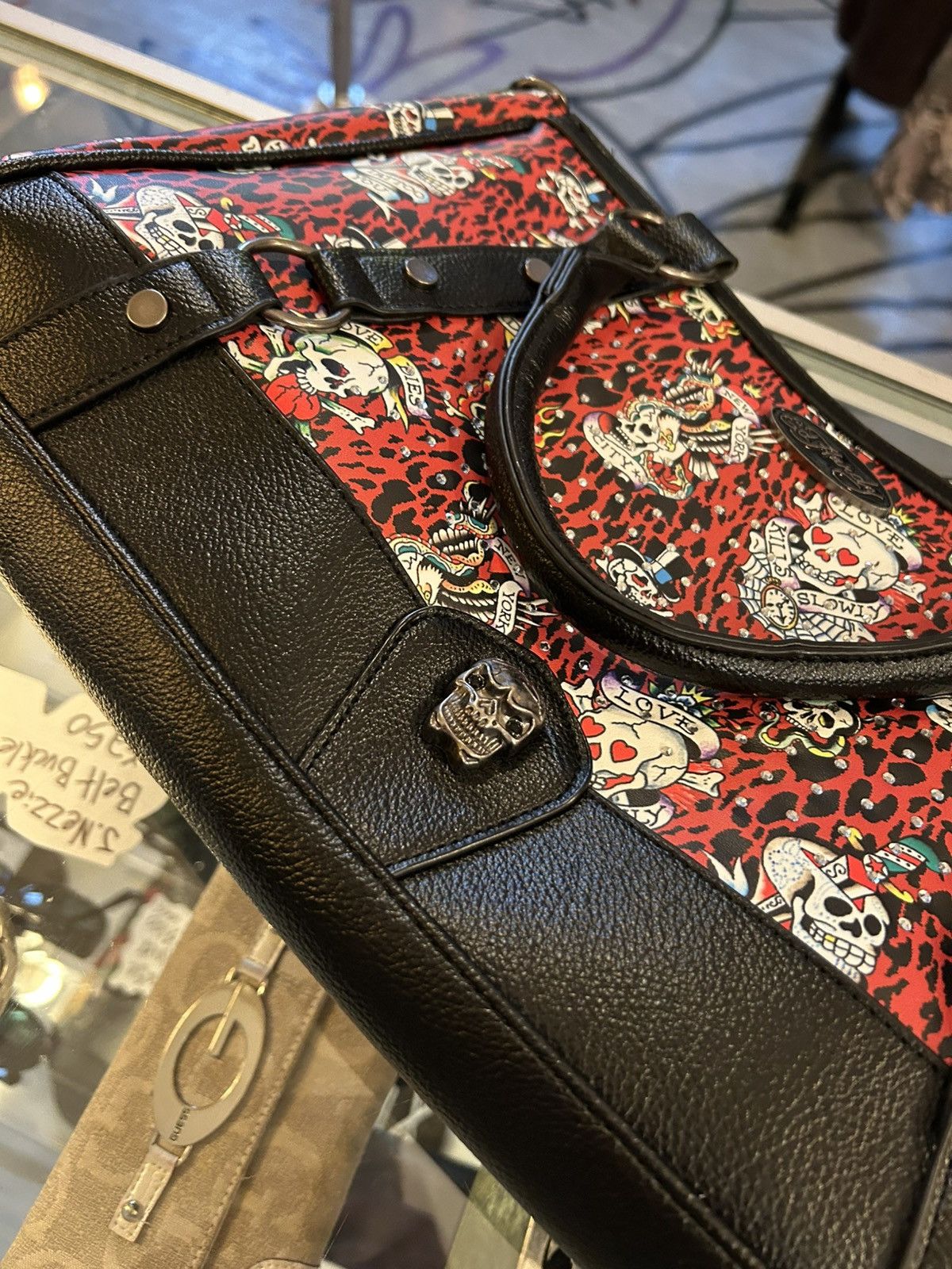 Ed Hardy Ed Hardy Red Leopard print purse Size ONE SIZE - 3 Thumbnail
