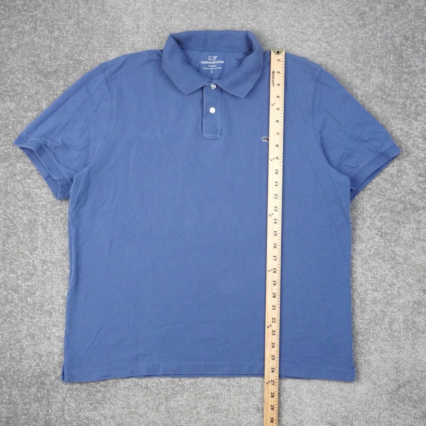 Vineyard Vines Vineyard Vines Classic Fit Mens Large Blue Cotton Polo Shirt - Vintage Size US L / EU 52-54 / 3 - 3 Thumbnail