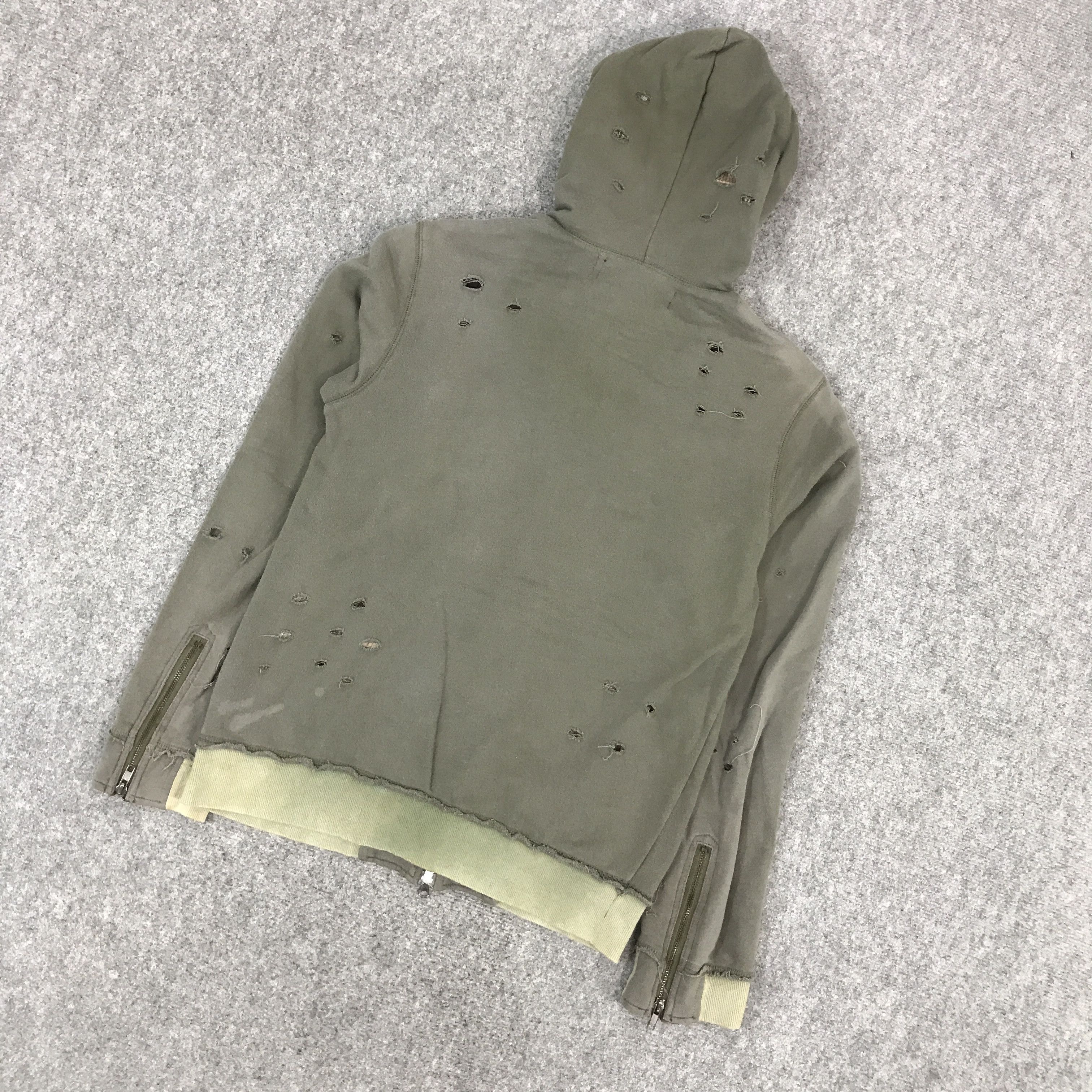 If Six Was Nine × Japanese Brand × KMRii JAPAN BREATHMINT DISTRESSED SHOOT DESIGN HOODIES JACKET Size US M / EU 48-50 / 2 - 6 Thumbnail