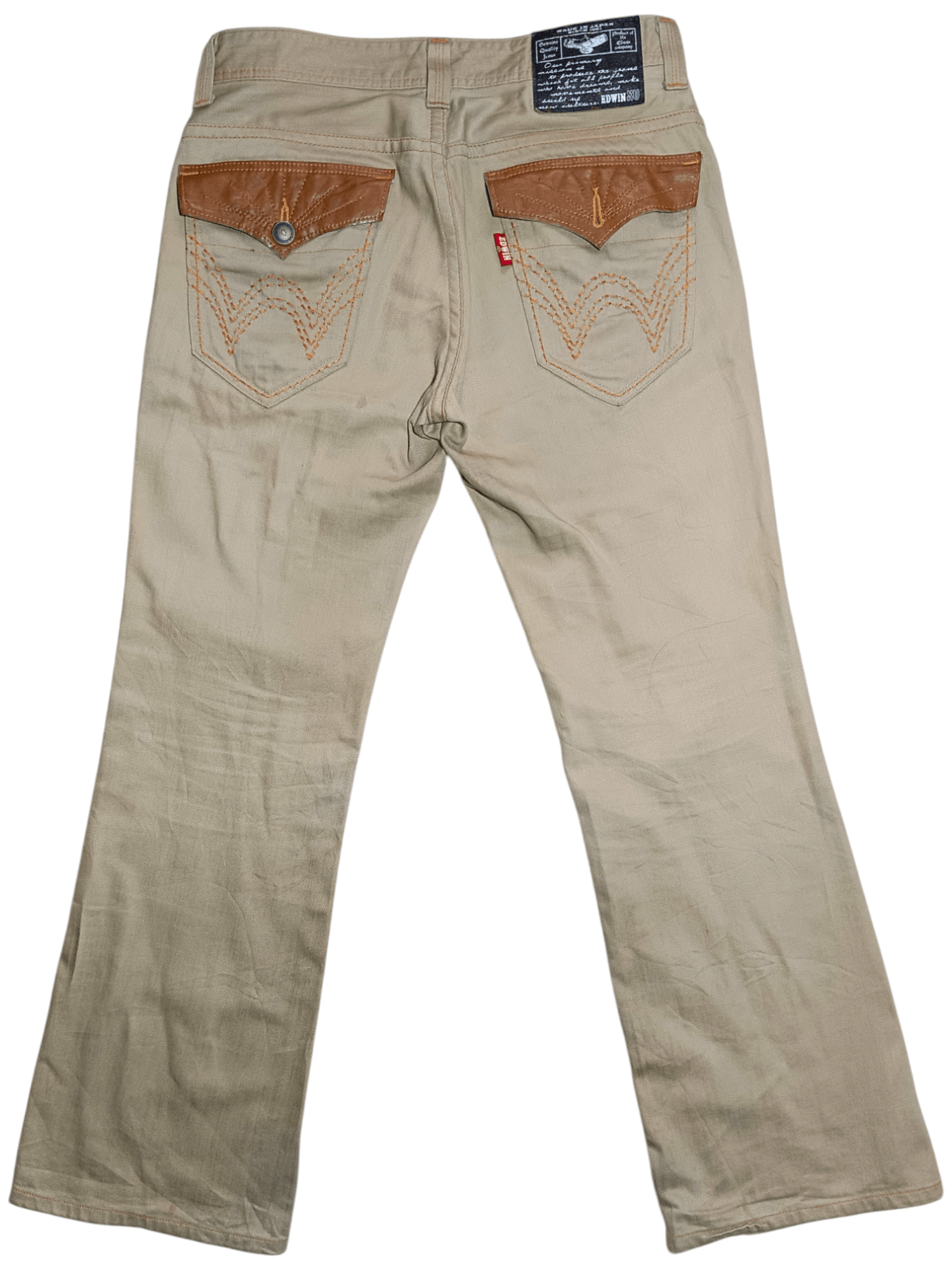 Edwin × If Six Was Nine × Le Grande Bleu (L.G.B.) EDWIN EXCLUSIVE NAVAJO LEATHER POCKET JEANS Size US 32 / EU 48 - 1 Thumbnail