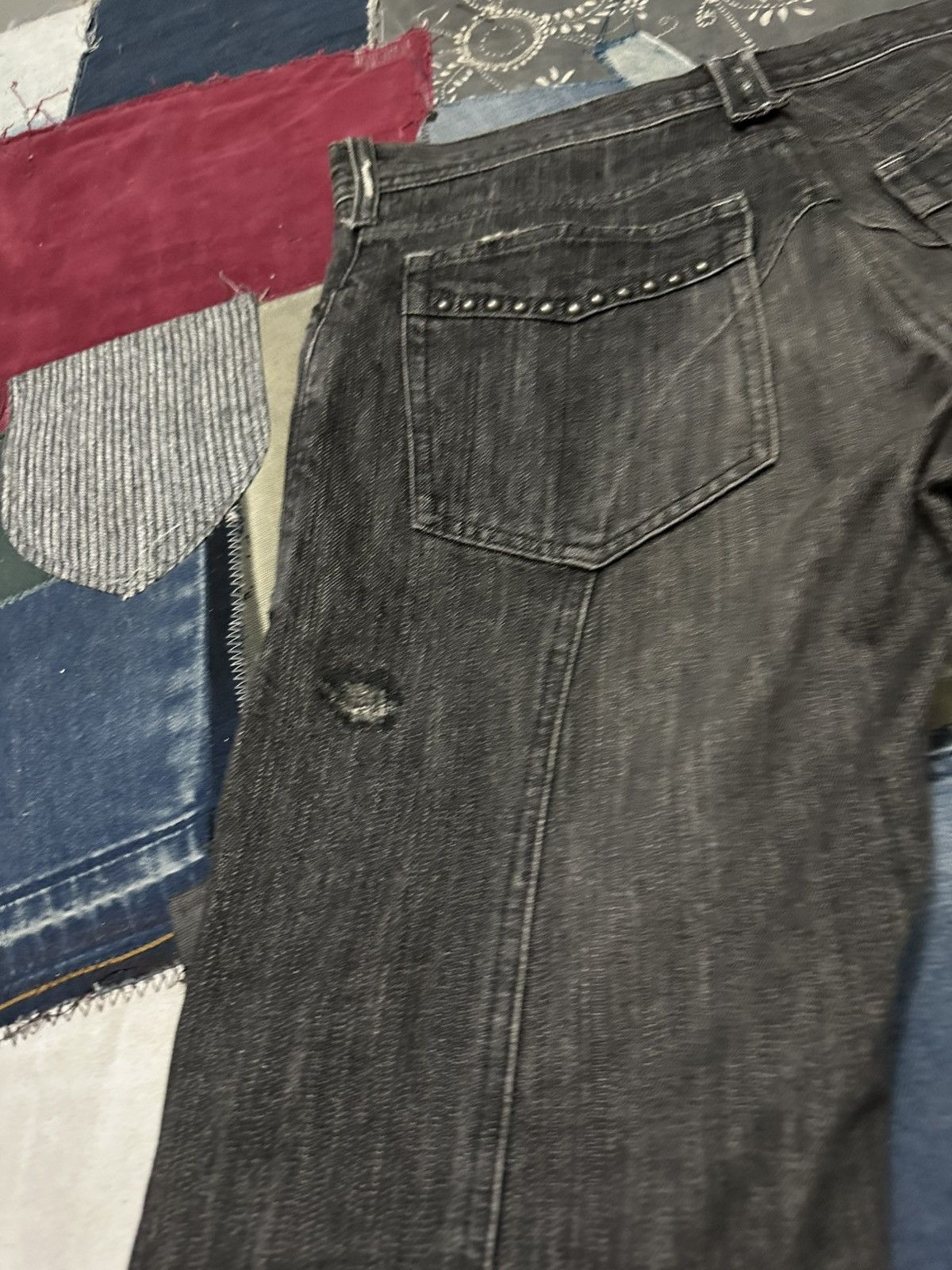 Japanese Brand Edge Rupert Distressed Denim Jeans Pants Size US 33 - 13 Thumbnail