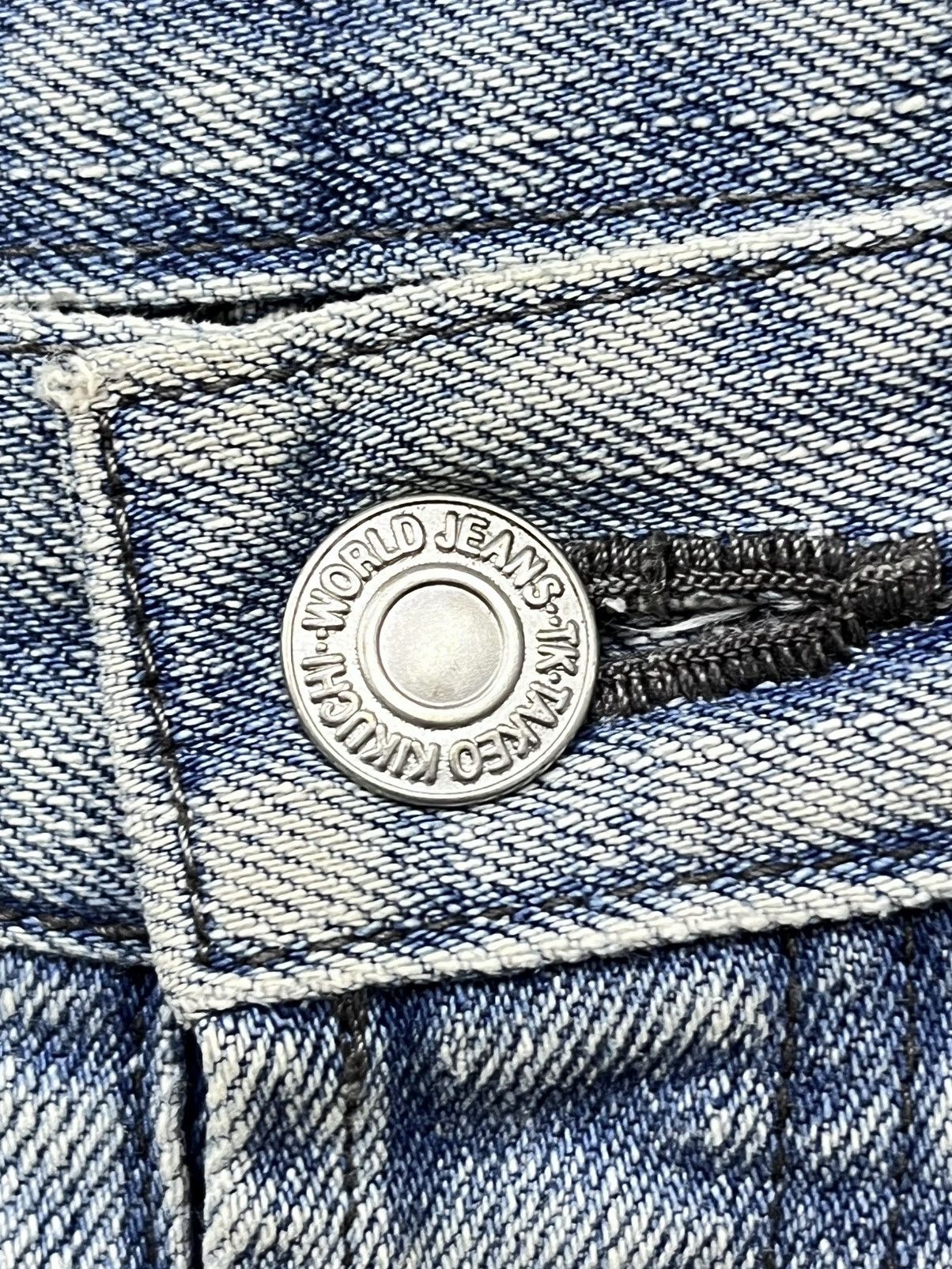 Takeo Kikuchi Vintage TAKEO KIKUCHI Grunge Patch Ripped Slim Fit LGB Style Size US 31 - 13 Thumbnail