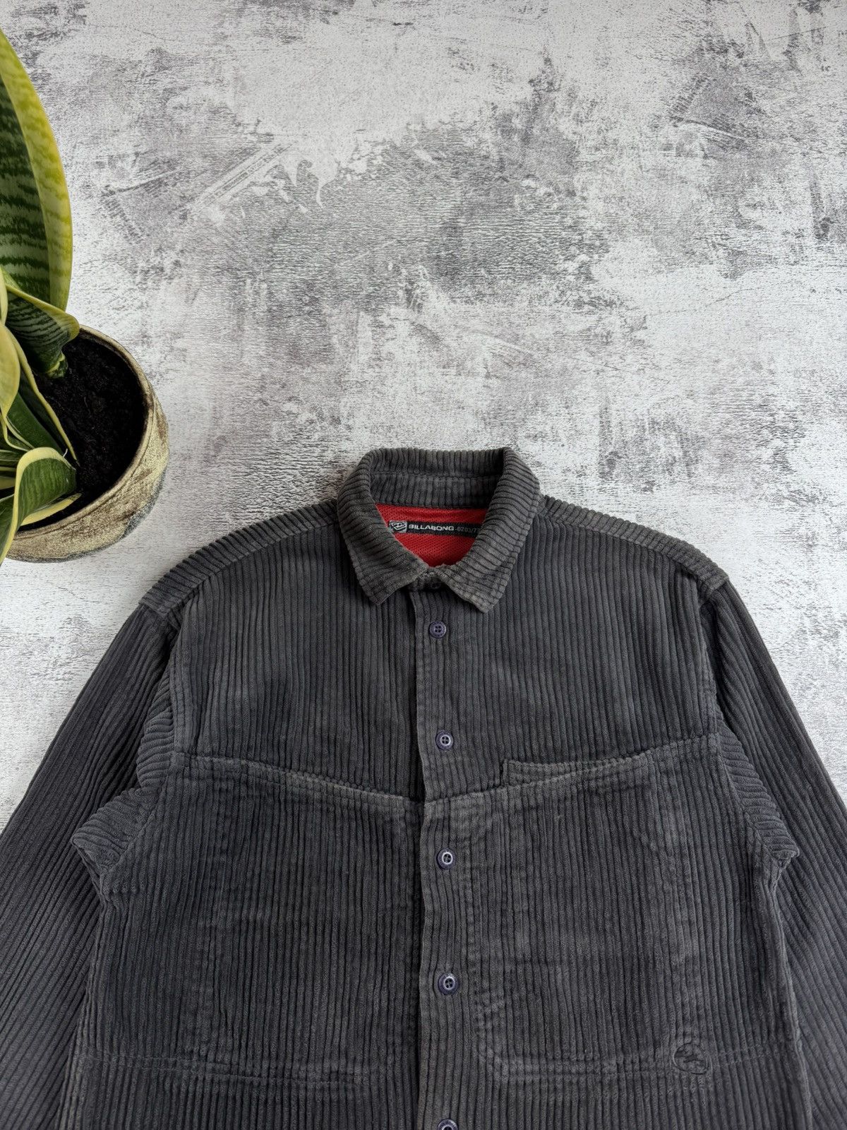 Billabong Billabong Corduroy Velvet Velour Overshirt Button Pullover Size US S / EU 44-46 / 1 - 5 Thumbnail