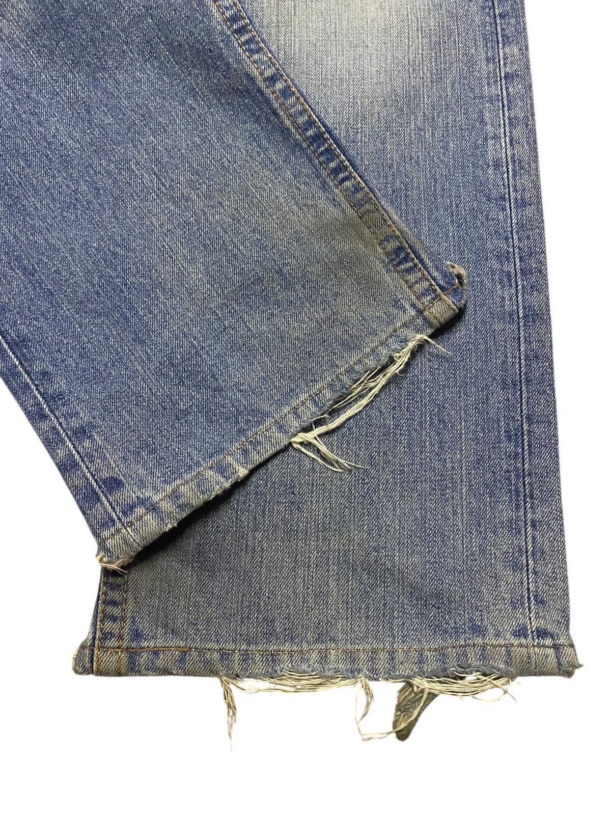 Junya Watanabe Japanese Brand Edwin XV 404 Mud Wash Distressed Baggy Jeans Size US 34 / EU 50 - 13 Thumbnail