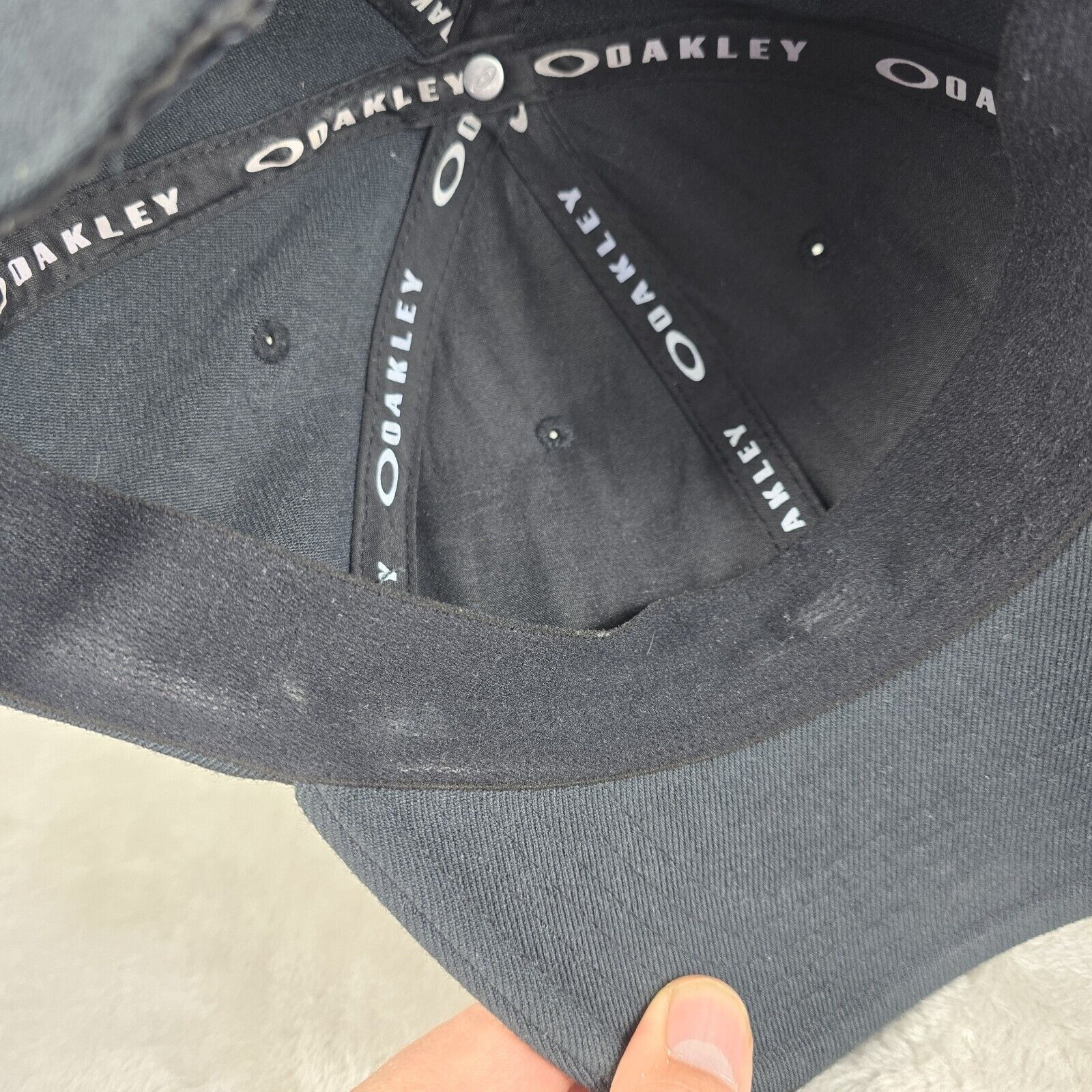 Oakley OAKLEY Performance Fit Tincan Camo Logo Stretch Fit Golf Hat Size ONE SIZE - 10 Thumbnail