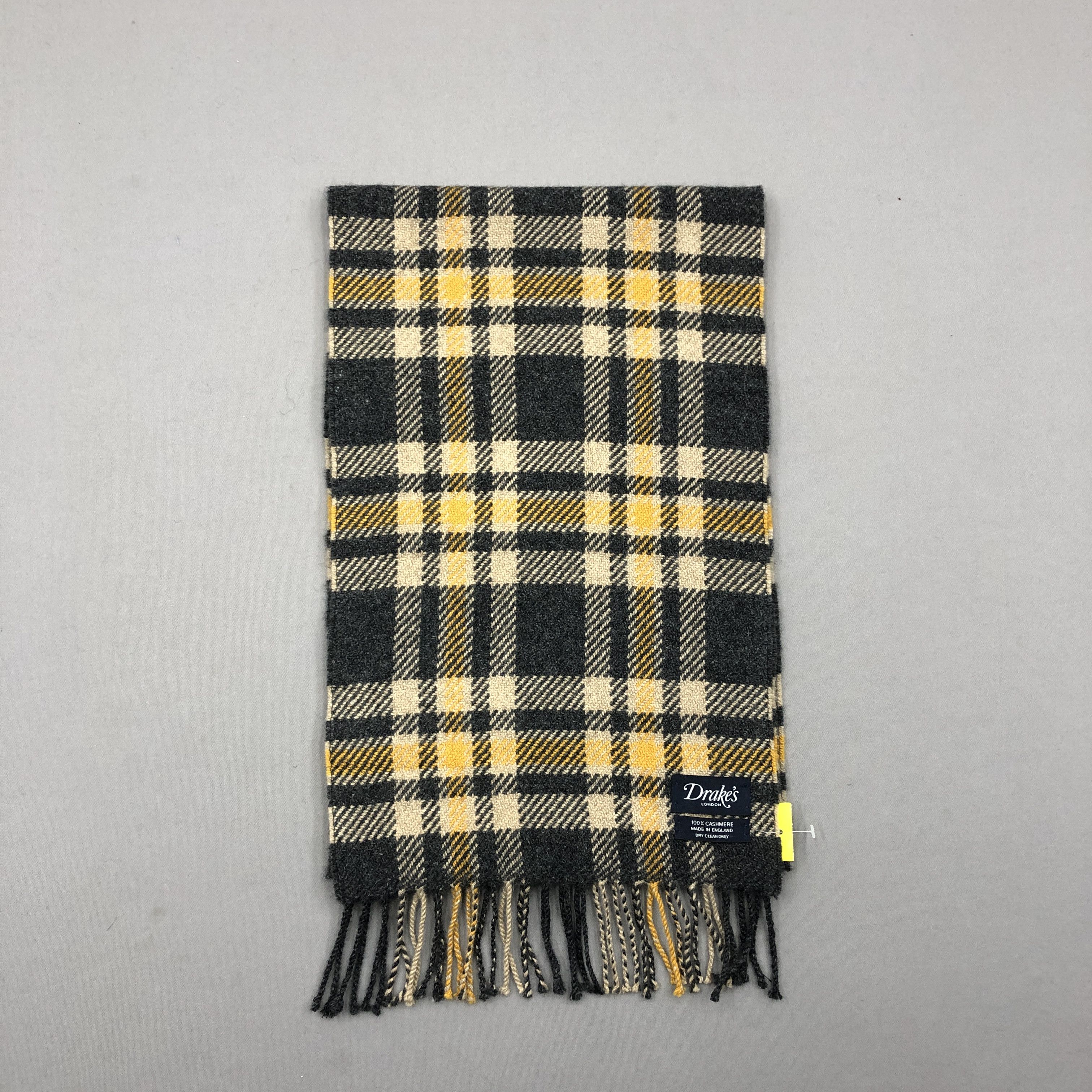 Drake Vintage Drakes Scarf Muffler Tartan Plaid Wool Scarves Size ONE SIZE - 3 Thumbnail
