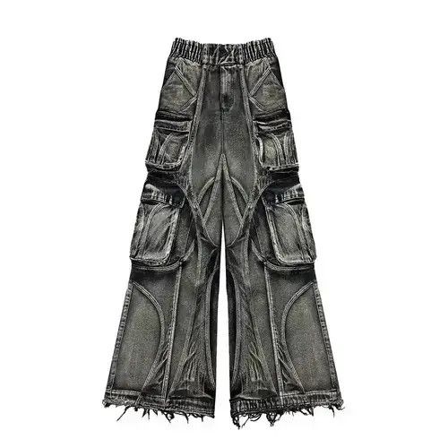 Other Retro Style Distressed Baggy Jeans Size US 29 - 2 Thumbnail
