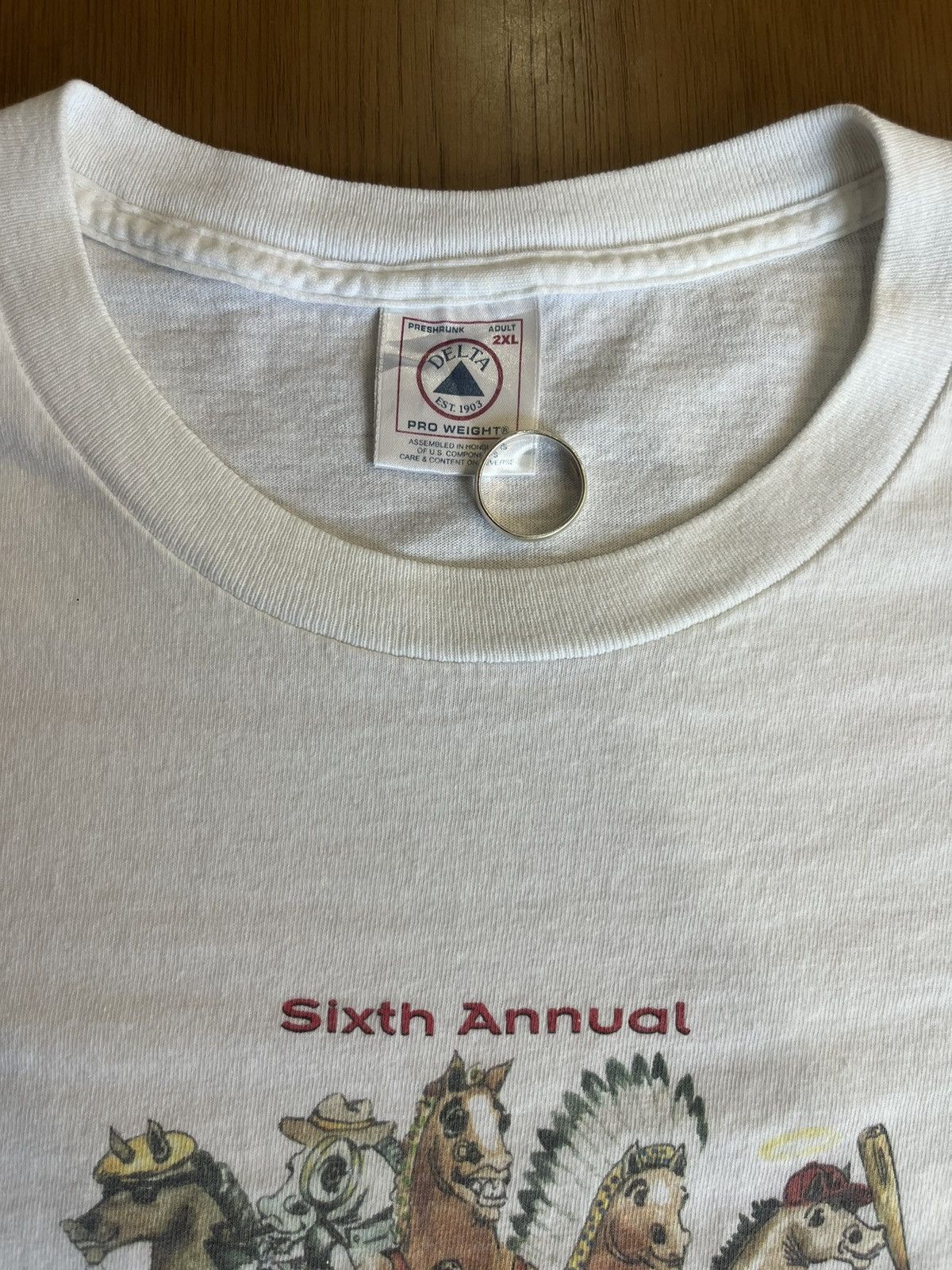 Vintage Vintage Sixth Annual Santa Anita Derby Day 5K 2000’s Tshirt Size US XXL / EU 58 / 5 - 5 Thumbnail