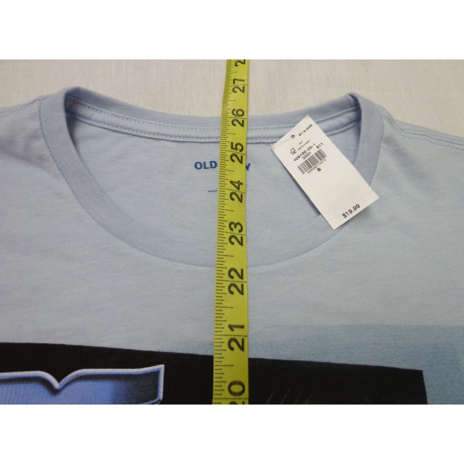 Old Navy Old Navy T Shirt Unisex Adults S Short Sleeve Crew Neck Blue Cotton Blend Graphic Print Classic Music Size US S / EU 44-46 / 1 - 6 Thumbnail