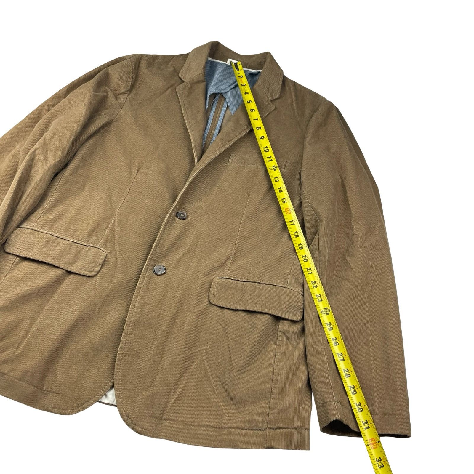 J.Crew J.Crew Men's 100% Cotton Corduroy 2-Button Blazer Khaki/Tan Size US L / EU 52-54 / 3 - 8 Thumbnail