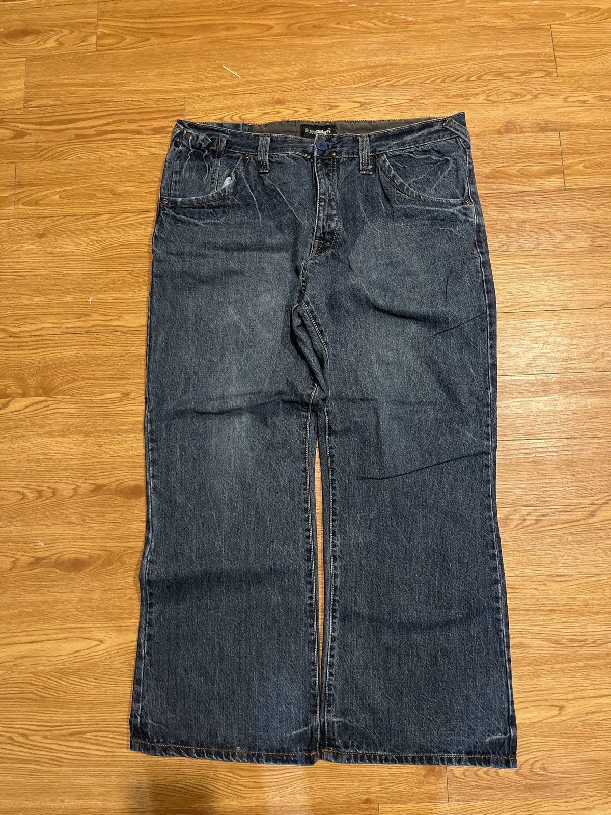 Vintage vintage baggy skater “no boundaries” jeans Size US 38 / EU 54 - 2 Thumbnail