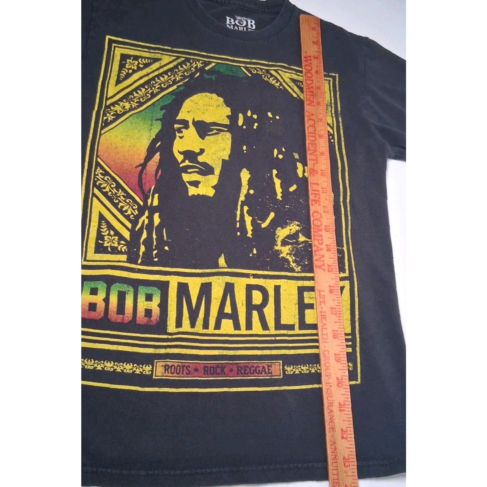 Vintage Bob Marley Shirt S Cotton Knit Short Sleeve Crew Neck Graphic Distressed Black Rastafari Music T-Shirt Mens Size US S / EU 44-46 / 1 - 5 Thumbnail