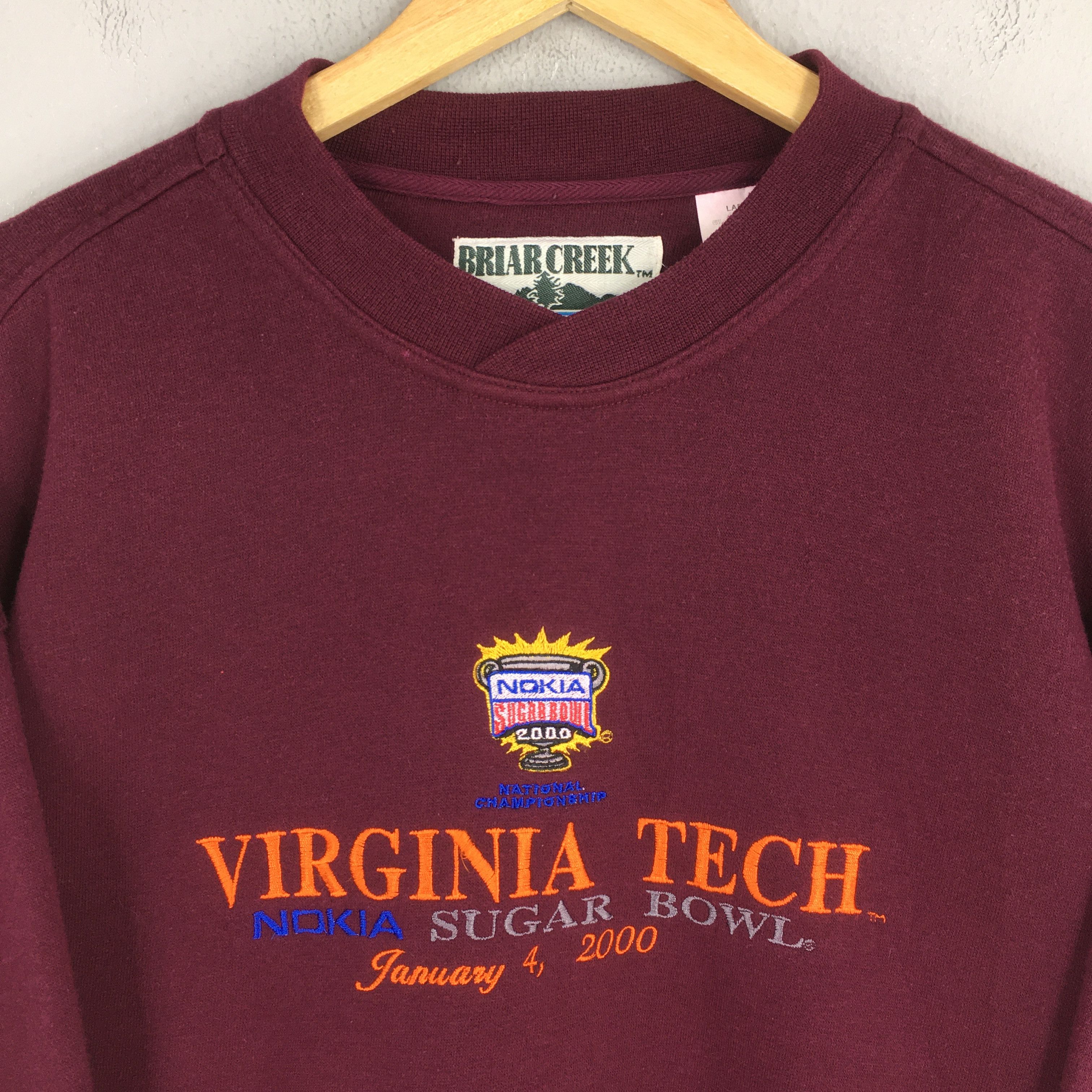 NCAA × Vintage Vintage VT Virginia Tech Hokies NCAA Sweatshirt Large Size US L / EU 52-54 / 3 - 2 Thumbnail