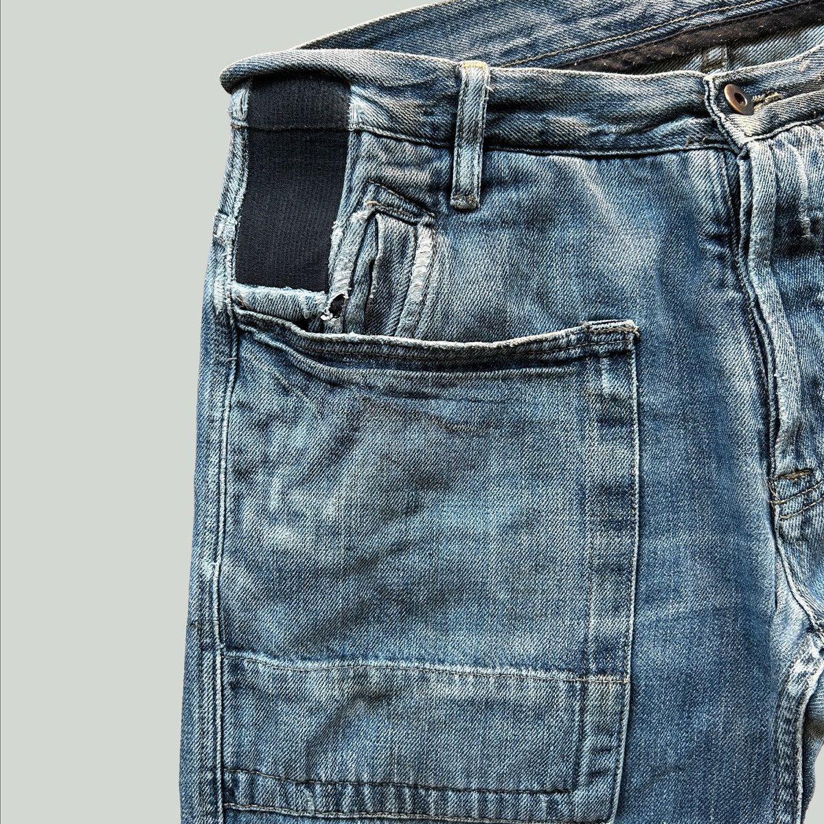 Rick Owens × Rick Owens Drkshdw Rick Owens Slab Denim Size US 38 / EU 54 - 2 Thumbnail