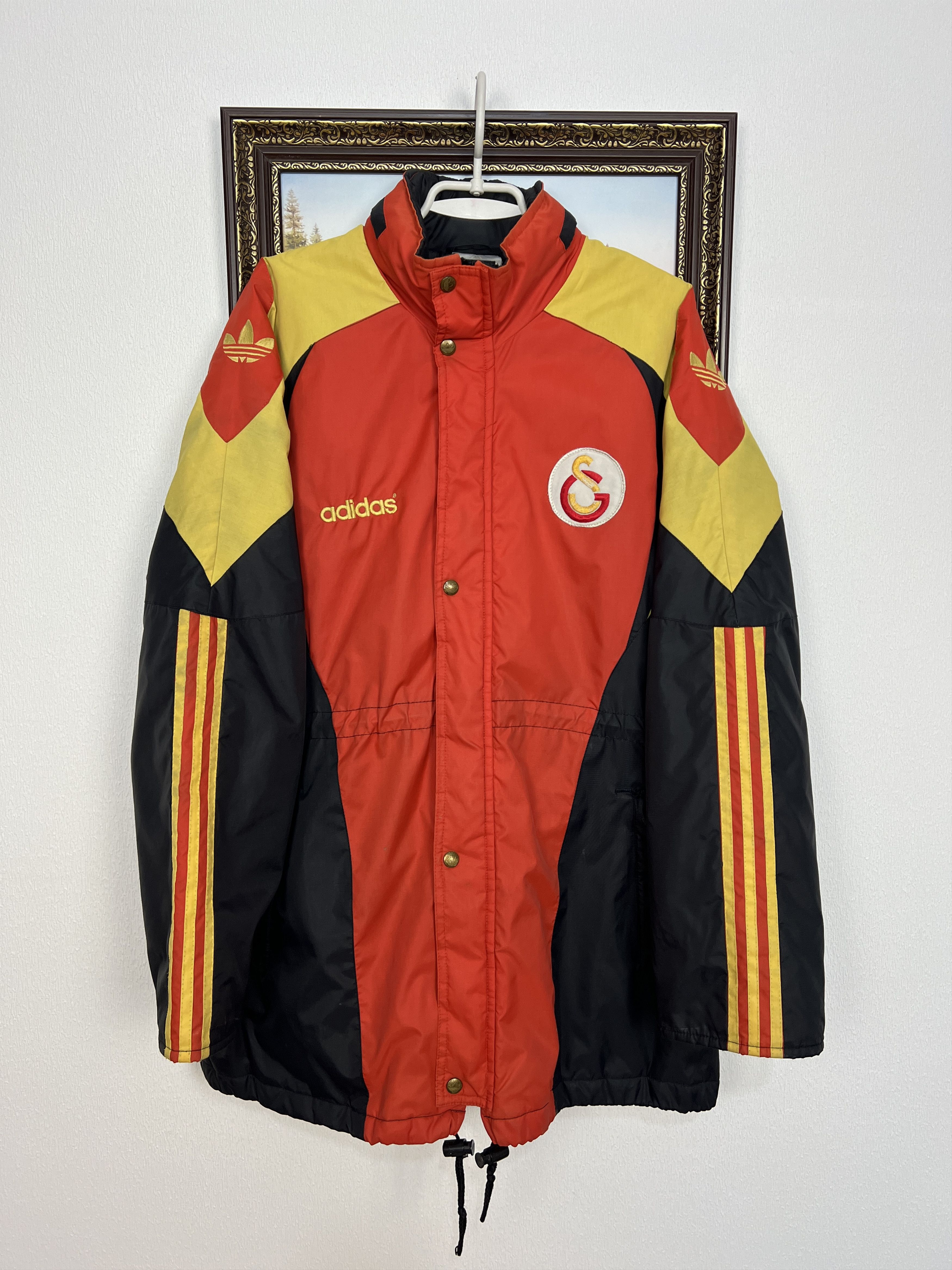 Adidas Vintage 90's Galatasaray Football Padded Jacket Soccer Rare Size US XL / EU 56 / 4 - 1 Thumbnail