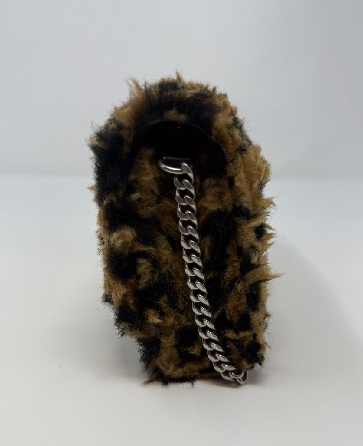Balenciaga Balenciaga Hourglass Leopard Print Fur Wallet On Chain Size ONE SIZE - 4 Thumbnail