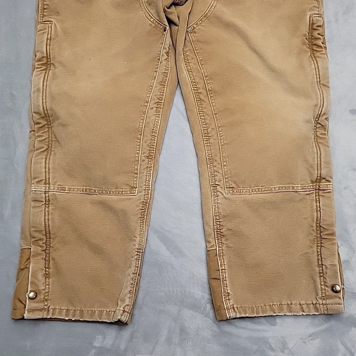 Carhartt VINTAGE Carhartt Pants Carpenter 42x30 Double Knee Insulated Canvas Brown Men Regular 5-Pocket Classic Workwear B194 Size US 42 / EU 58 - 2 Thumbnail