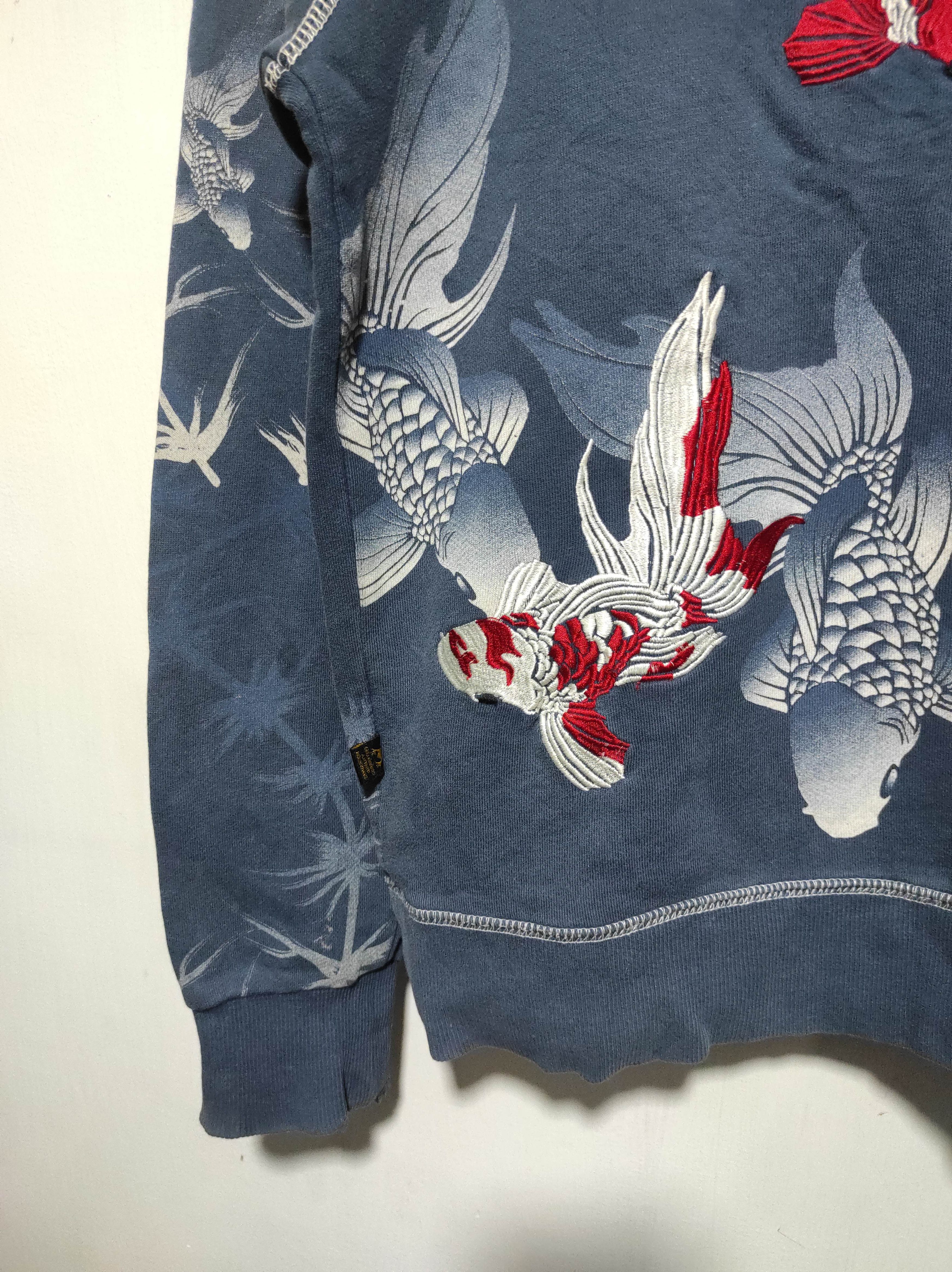 Japanese Brand Koi Sukajan zip fur hoodie ifsix LGB style Size US M / EU 48-50 / 2 - 18 Thumbnail