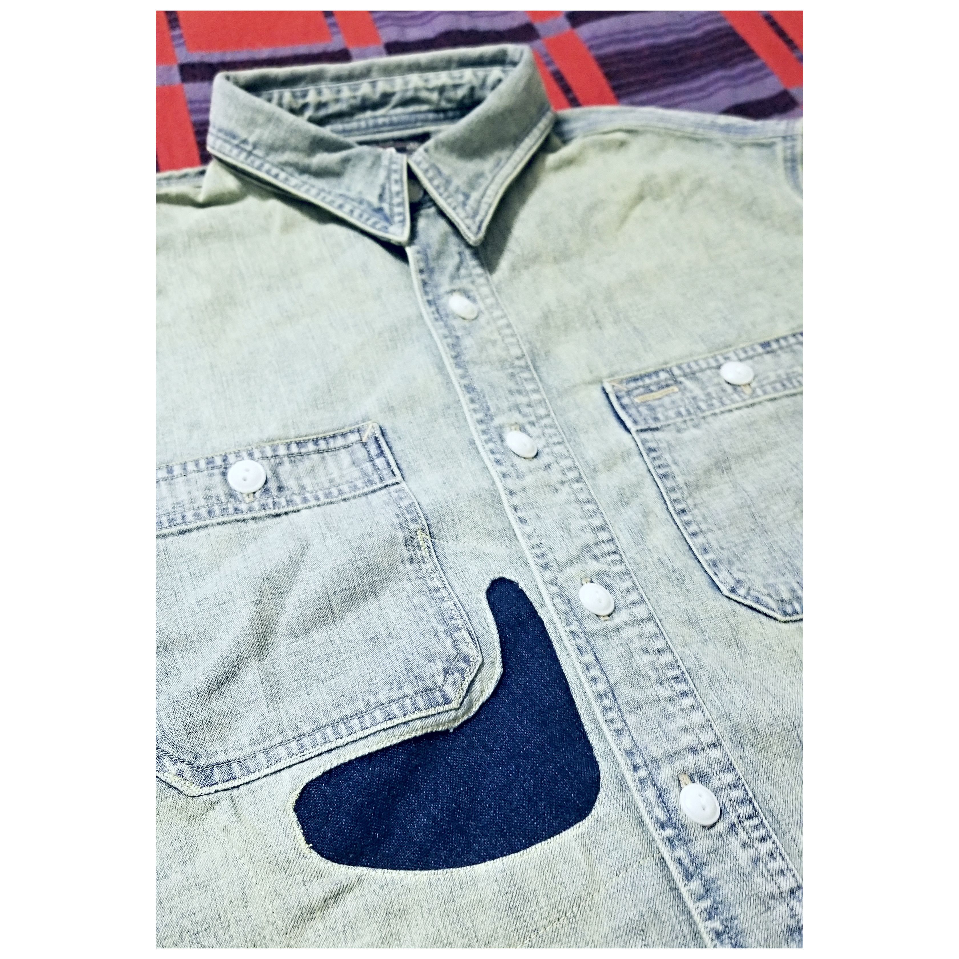 RRL Ralph Lauren DOUBLE RL RALPH LAUREN RRL DENIM SHIRT- MEN'S SIZE SMALL Size US S / EU 44-46 / 1 - 7 Thumbnail