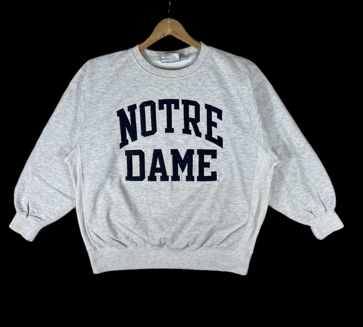 image of Vintage Notre Dame in White, Men's (Size XL)