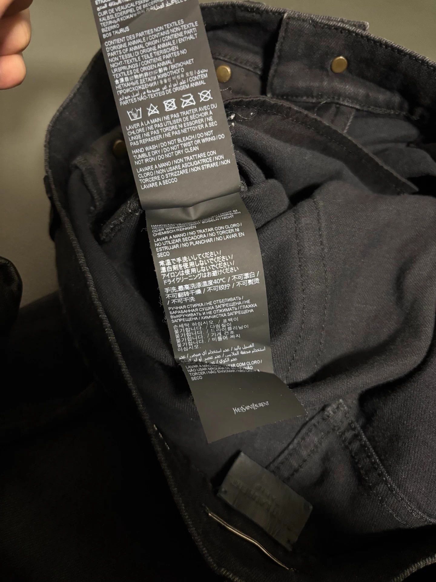 Saint Laurent Paris SLP 2022FW Black/Gray Distressed pants32 Size US 32 / EU 48 - 7 Thumbnail