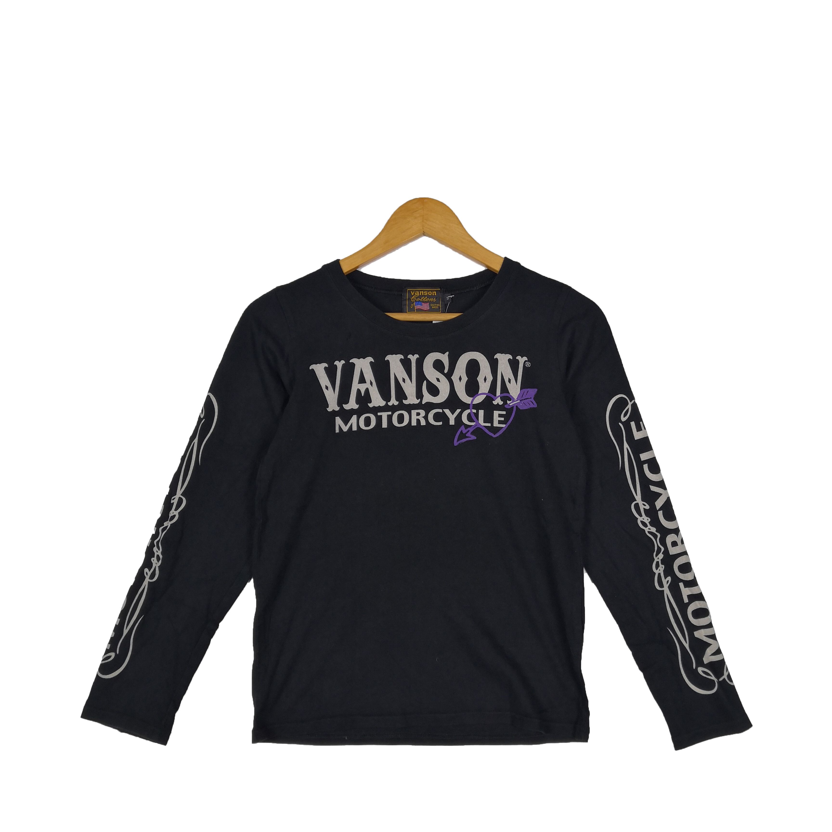 Vanson Leathers Vintage Vanson Motorcycle T-Shirt Vanson Crewneck Tees Size XS / US 0-2 / IT 36-38 - 2 Thumbnail